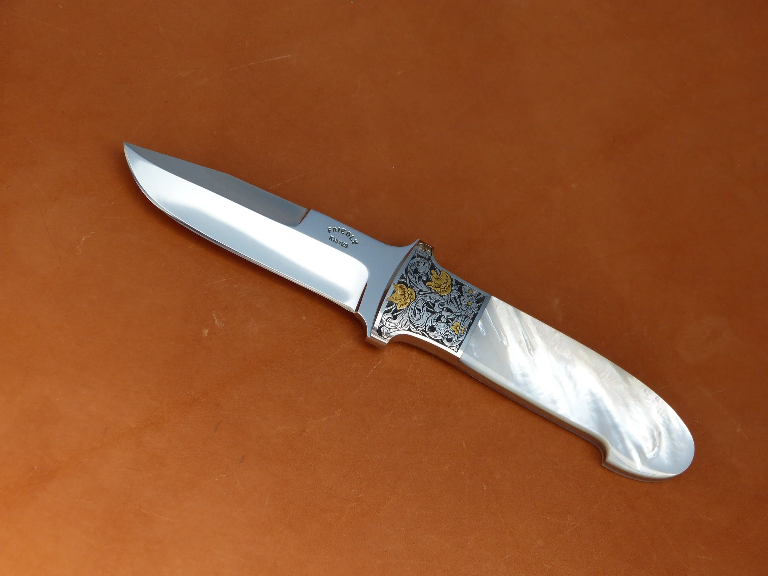 D.E. Friedly   Full tang boot knife. SOLD