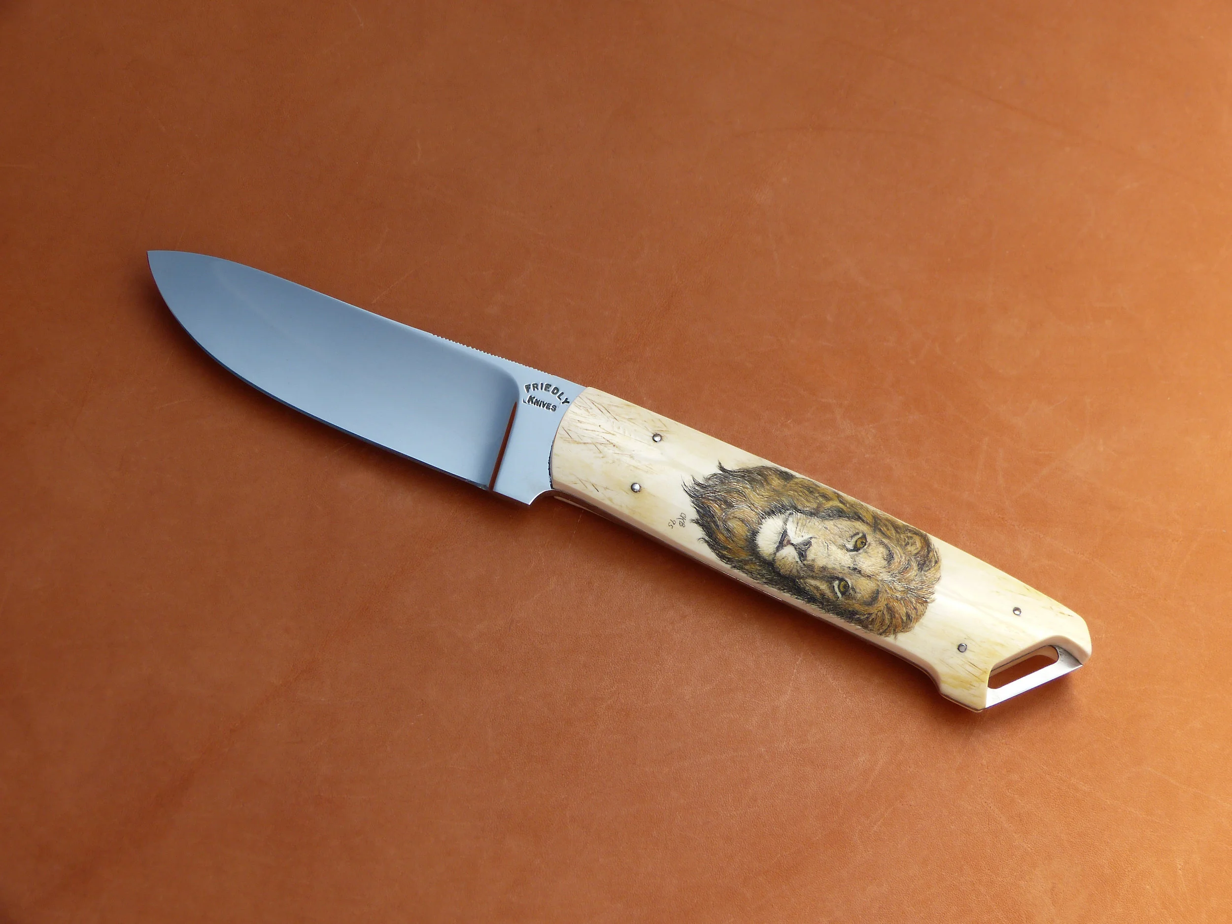 D.E. Friedly full tang hunter SOLD