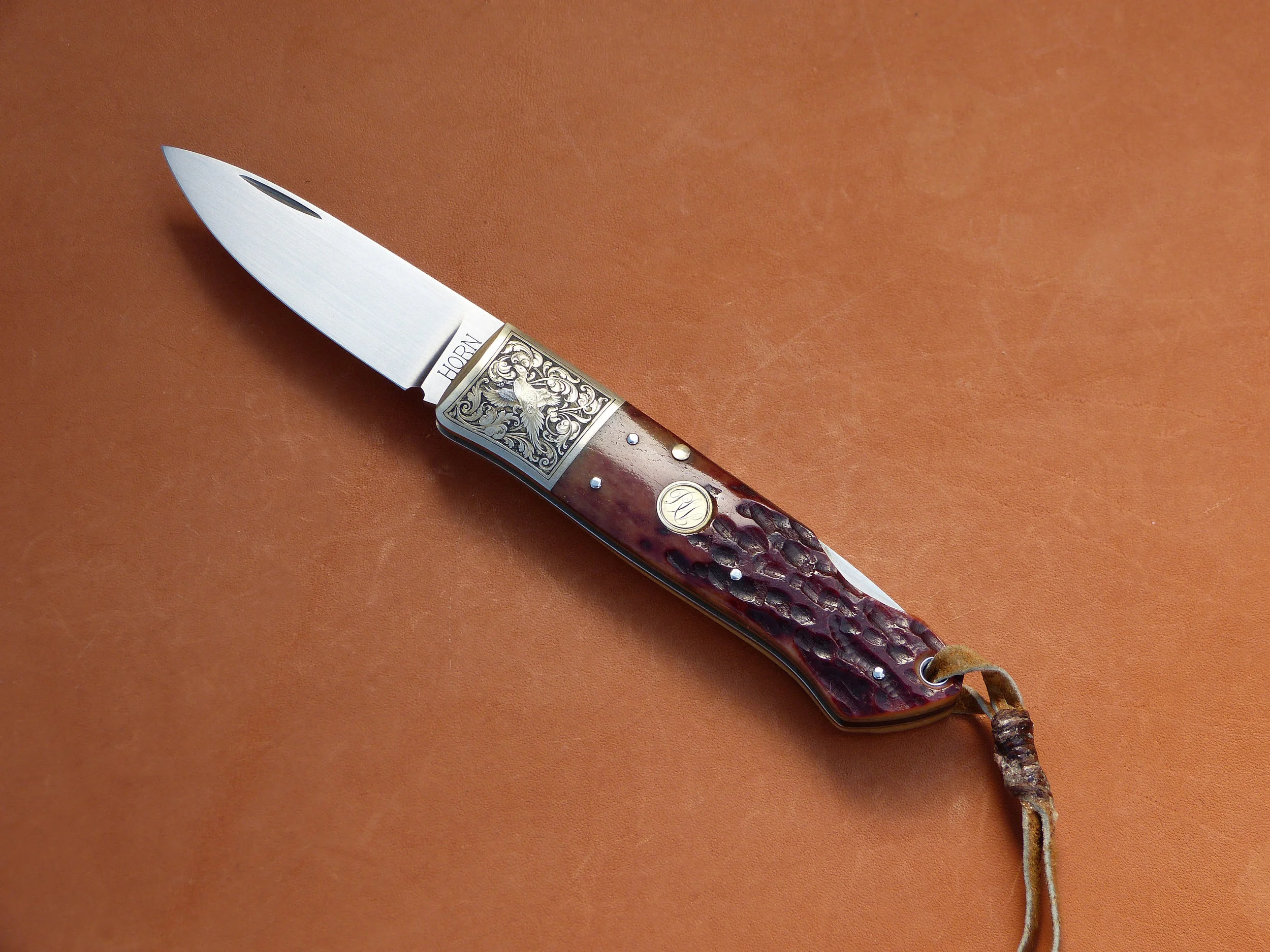 Jess Horn Lock back. SOLD