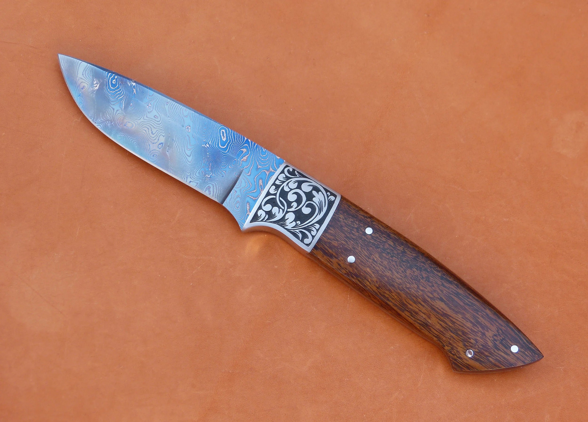 Ed Vanhoy Damascus hunter $375