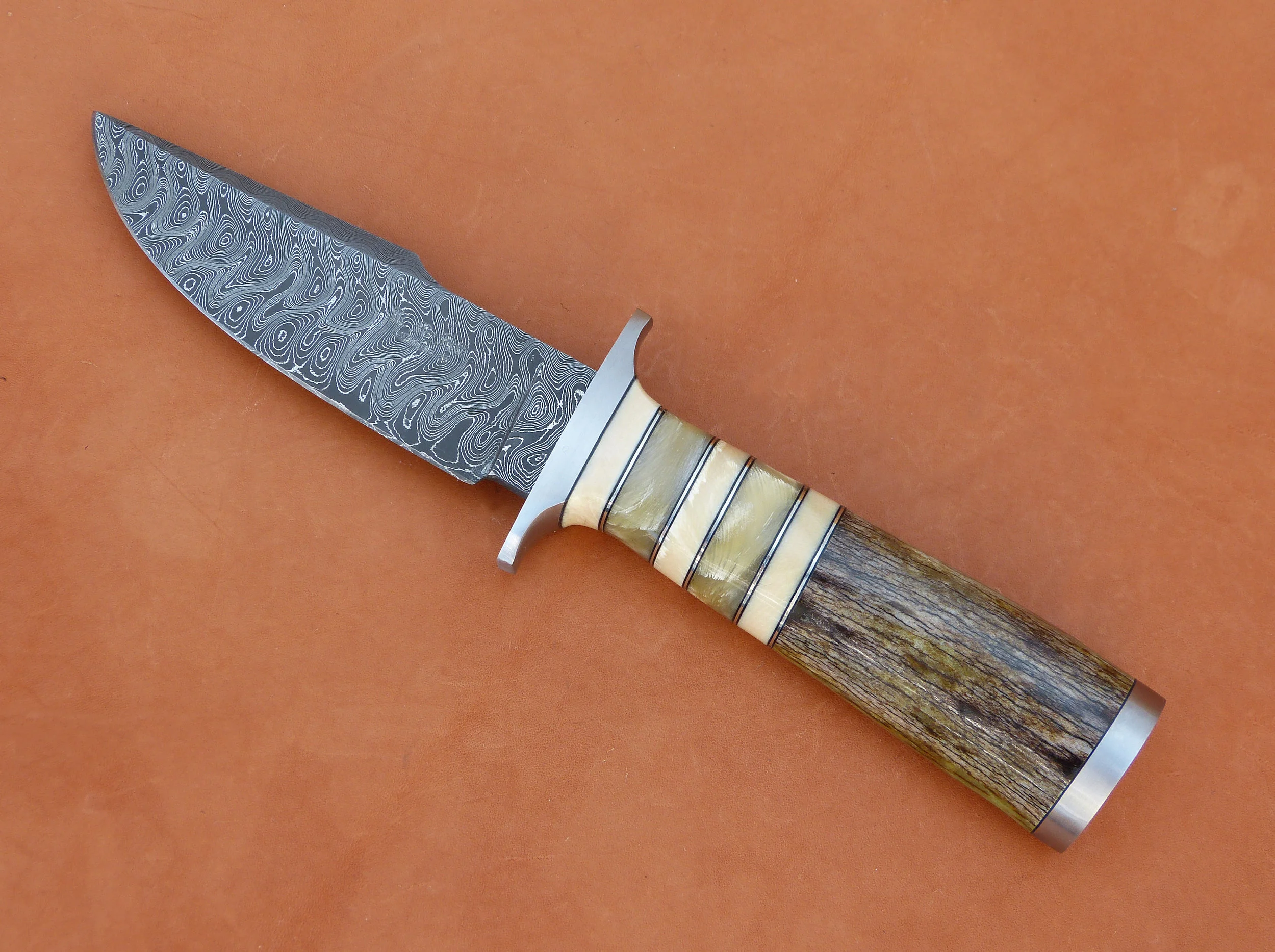  Ken McFall Damascus hunter. SOLD