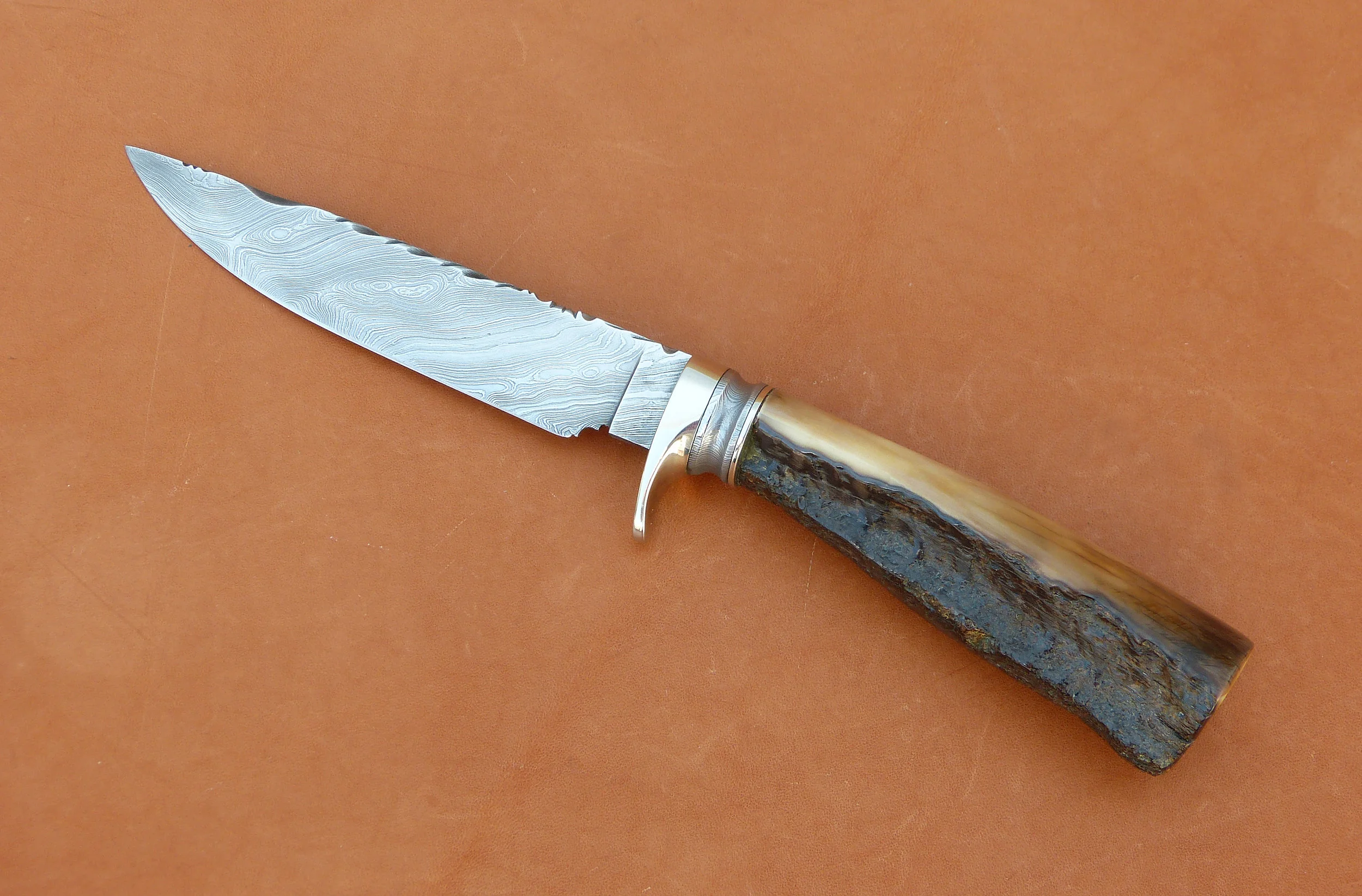 Larry Fuegen Damascus fixed blade SOLD