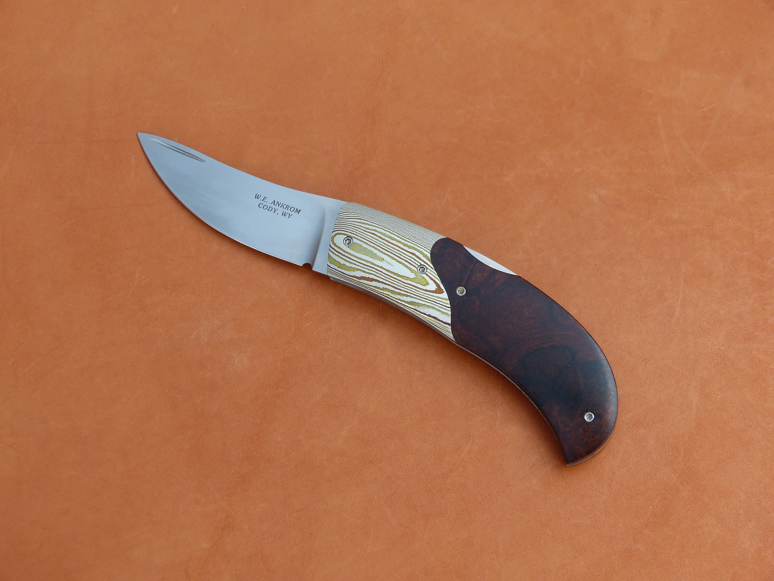W.E. Ankrom lock back folder. SOLD