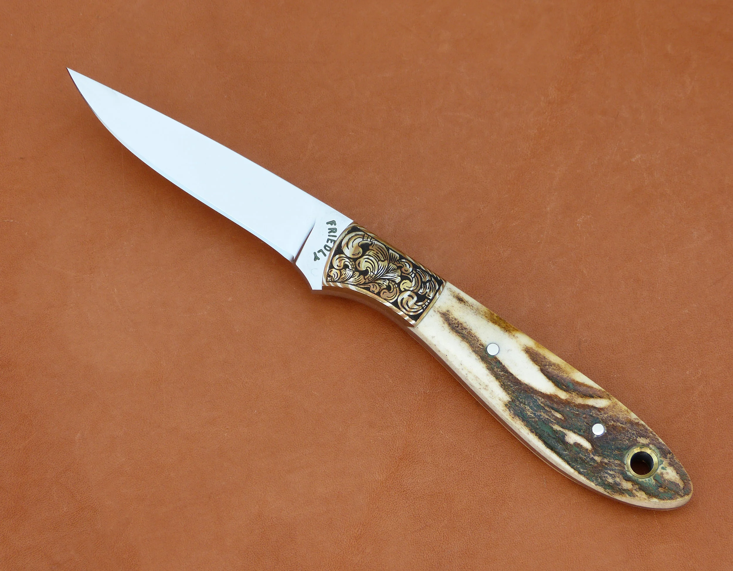 D.E. Friedly trout and bird knife SOLD