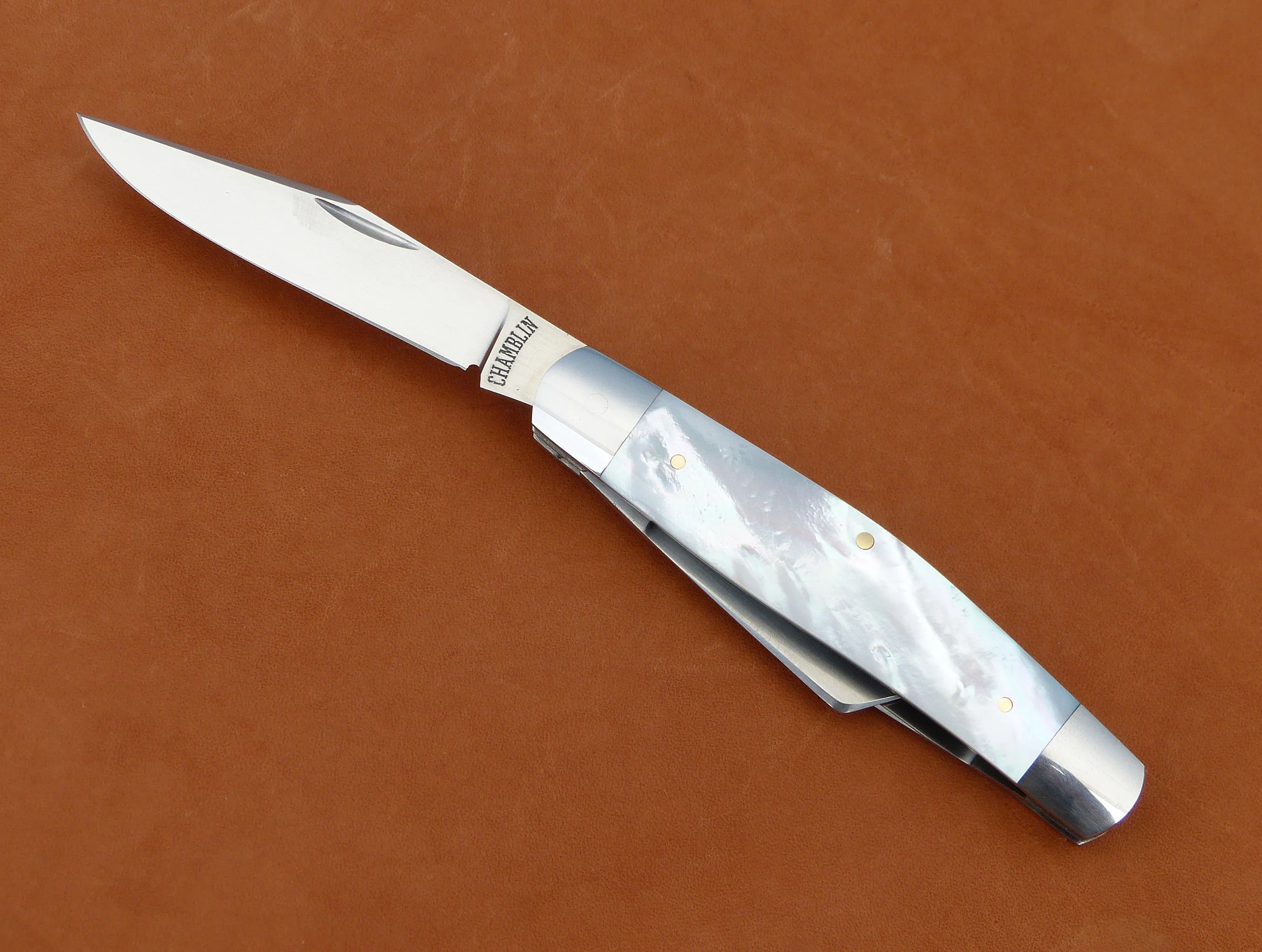 Joel Chamblin three bladed stockman. SOLD