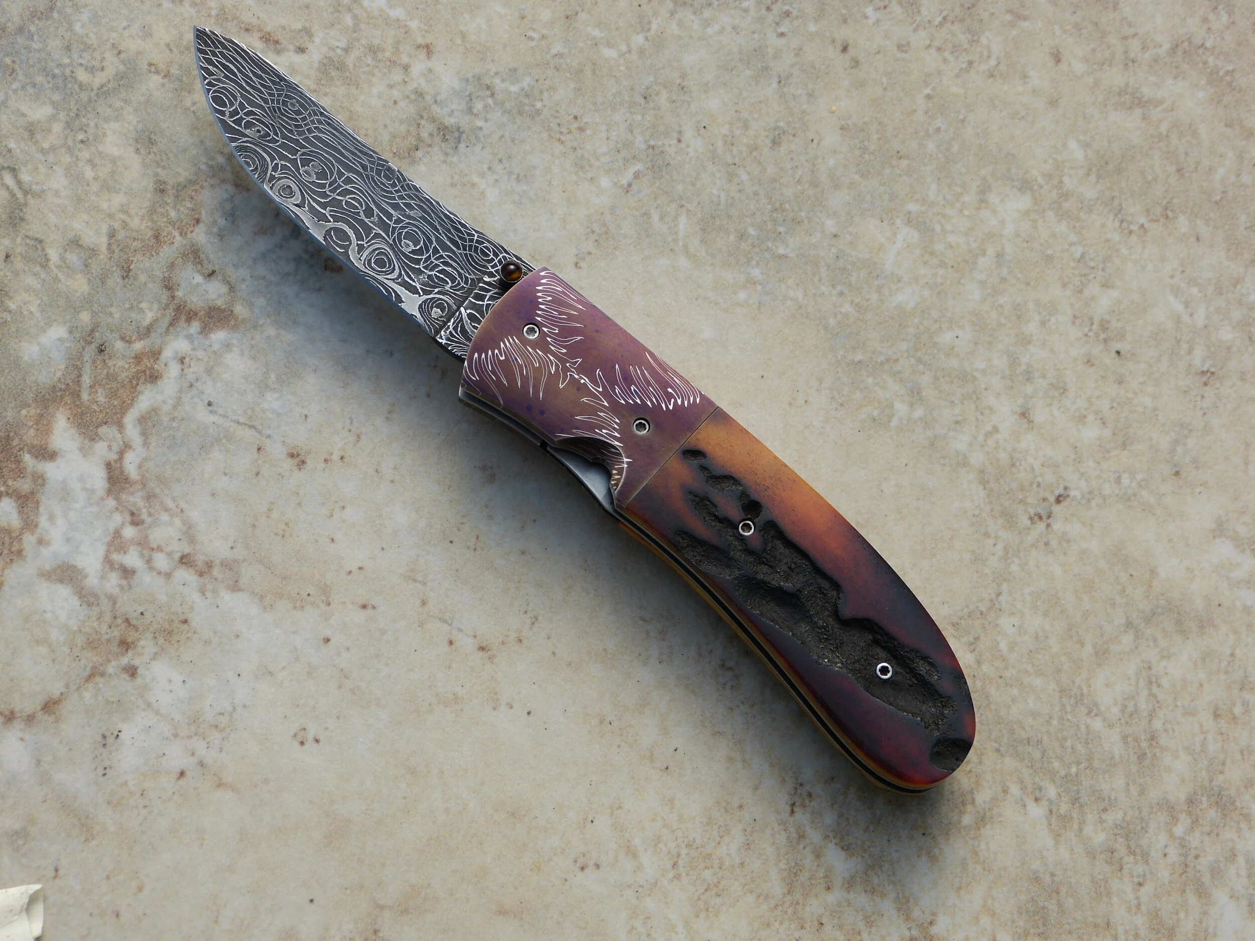 D.E. Friedly Liner Lock Folder. $1650