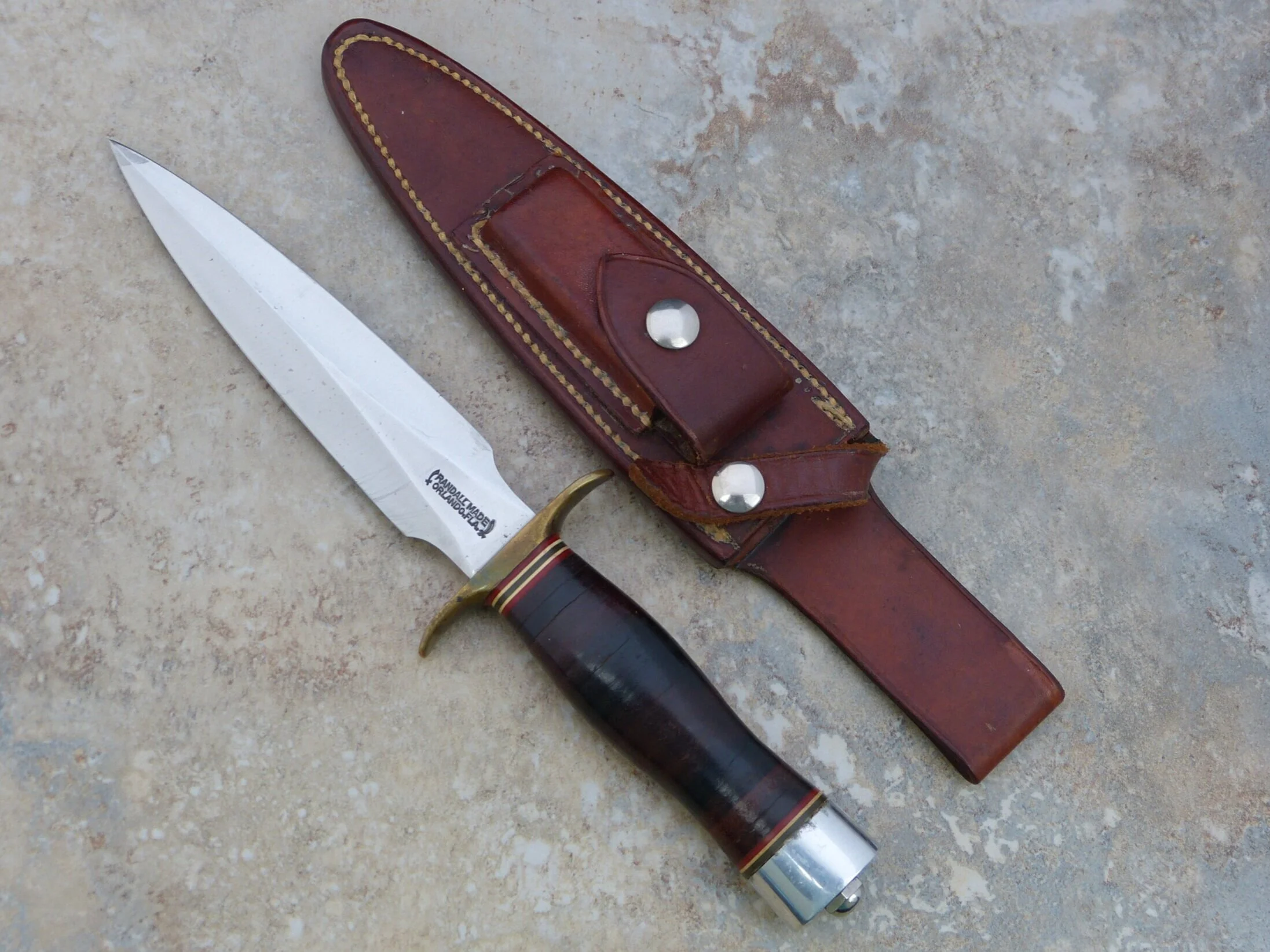 RANDALL 2 6 TOOTHPICK WITH ORIGINAL SHEATH. SOLD