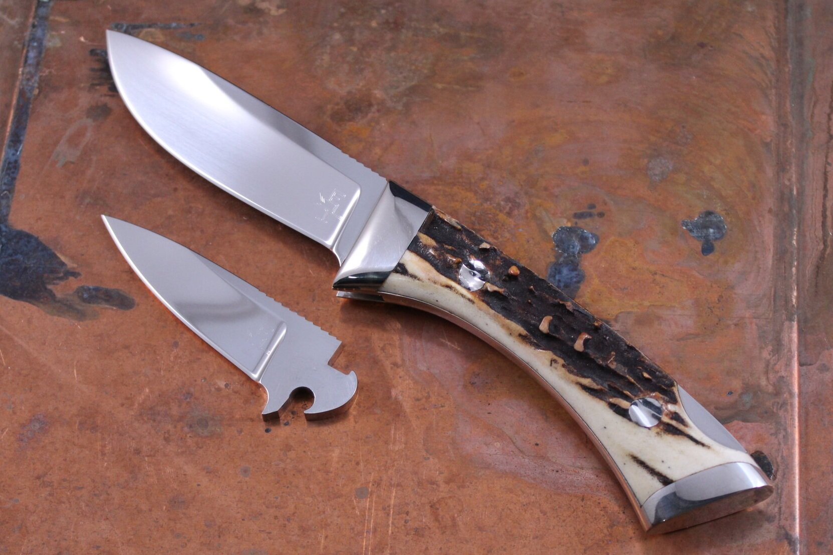Billy Mace Imel Stag Blade Trader. SOLD