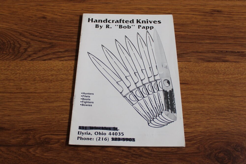 BOB PAPP Vintage brochure. SOLD