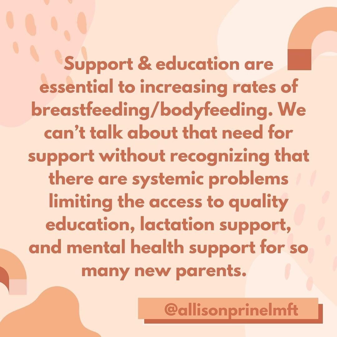 Repost: @allisonprinelmft⠀⠀⠀⠀⠀⠀⠀⠀⠀
.⠀⠀⠀⠀⠀⠀⠀⠀⠀
&quot;It&rsquo;s not enough to advocate for breastfeeding/bodyfeeding and maternal/parental wellness if we aren&rsquo;t raising awareness of the systemic racism that impacts our most marginalized communit
