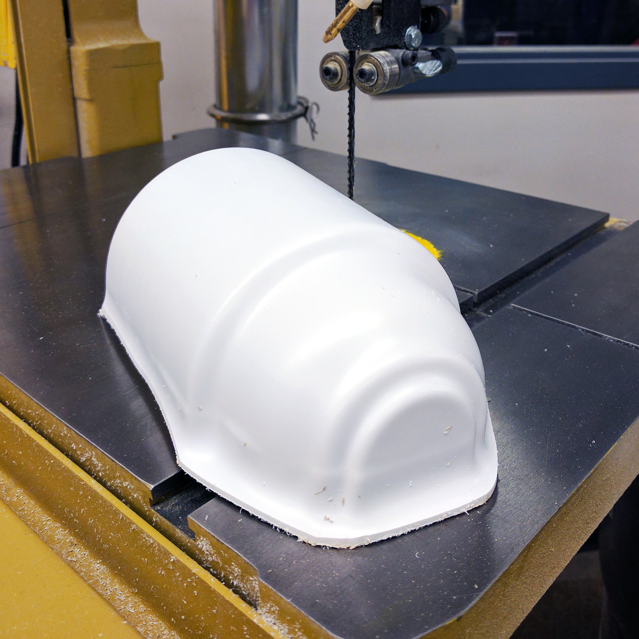 Thermoformed polystyrene shell