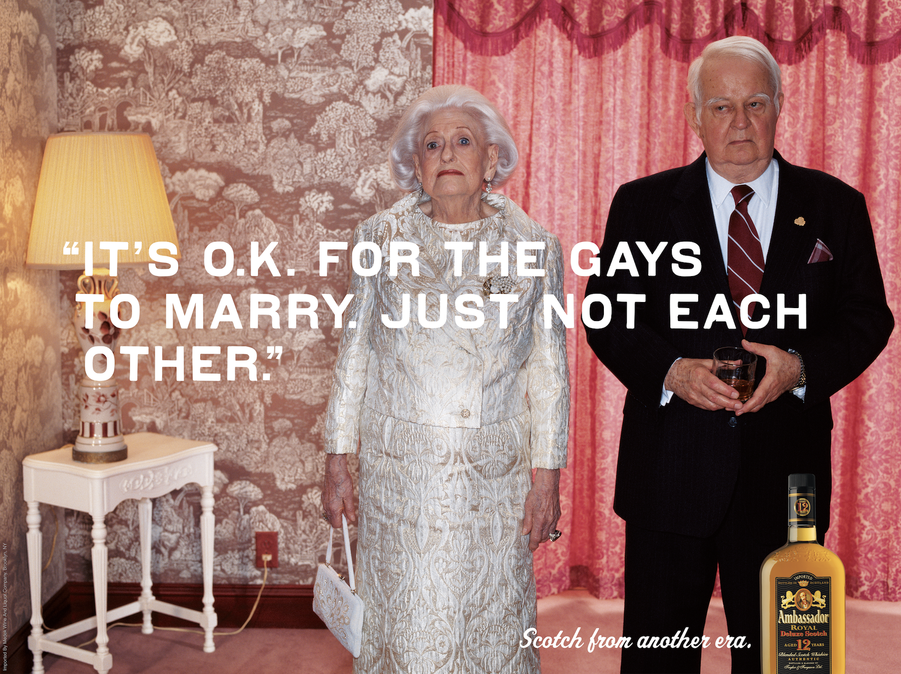 A tongue in cheek ad for Ambassador Scotch that passes judgement on some old-school thinking.