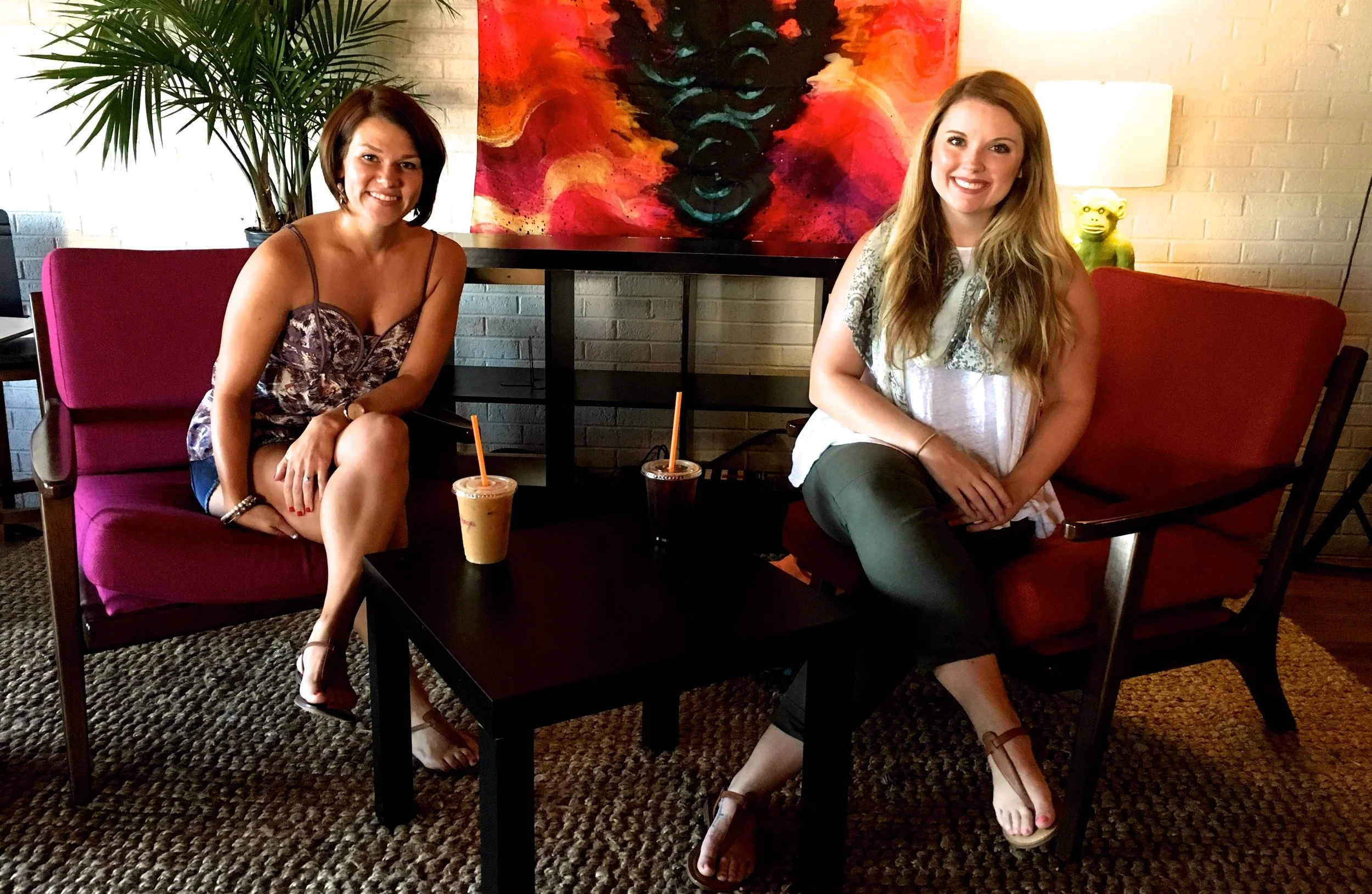 Twinning. We wore the exact same leather sandals. I told you ... soul-sisters.