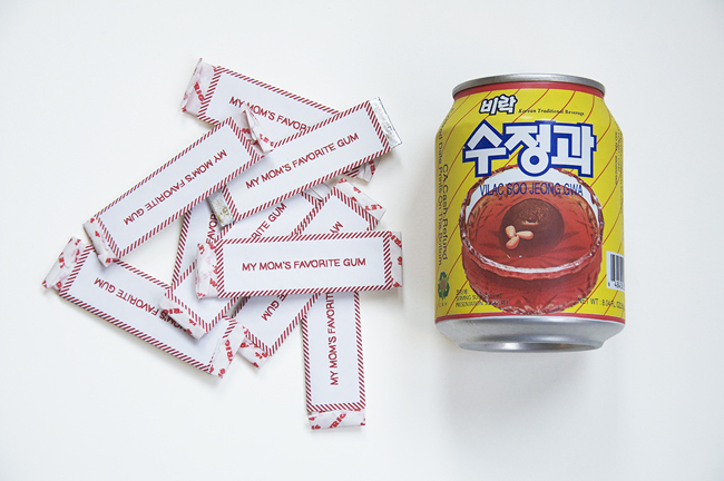 Participants were asked to compare the taste of this Korean soda to the flavor of my mom's favorite gum.
