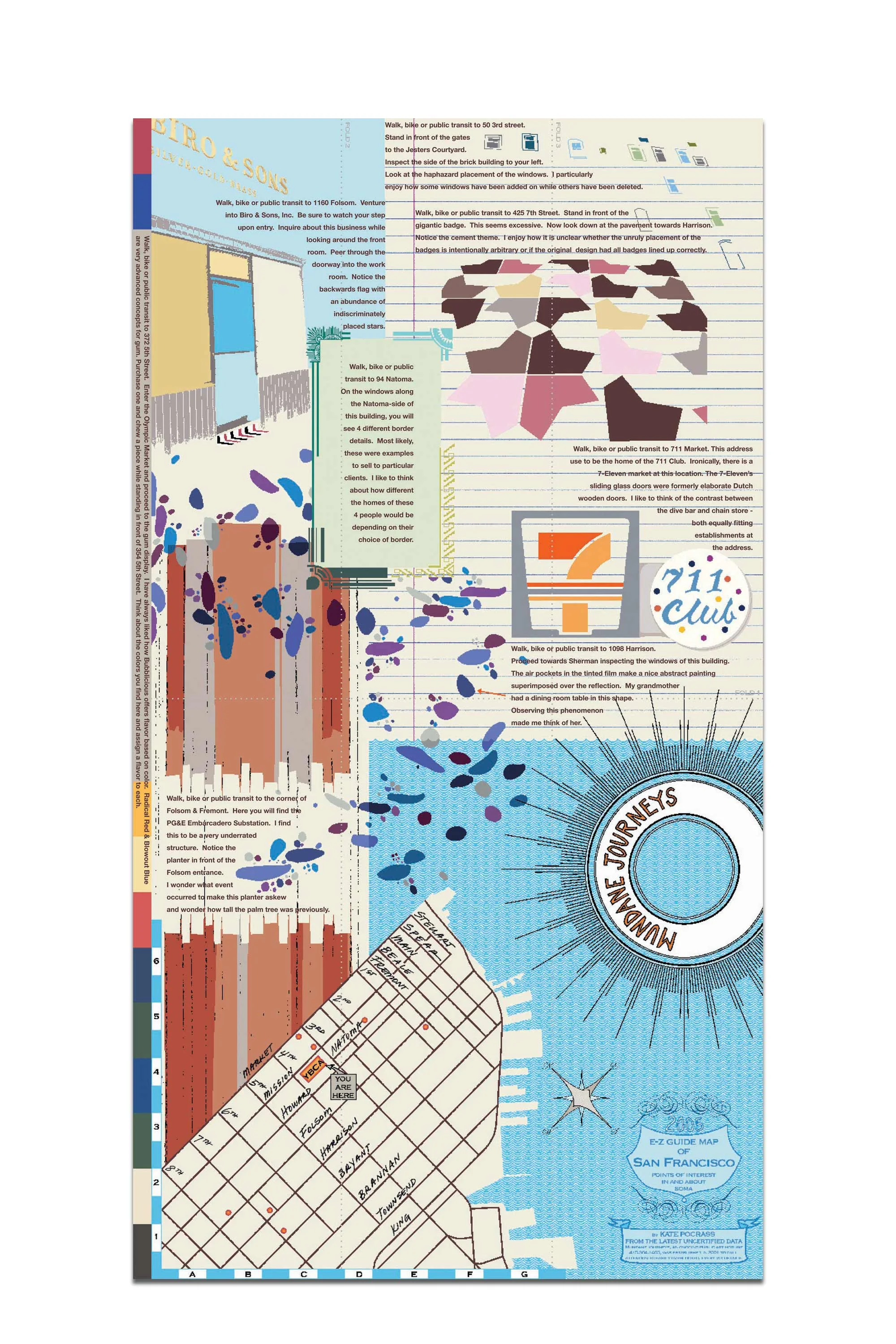 13" x 24" poster of downtown San Francisco designed for Yerba Buena Center for the Arts Bay Area Now 4 . Buy it here.