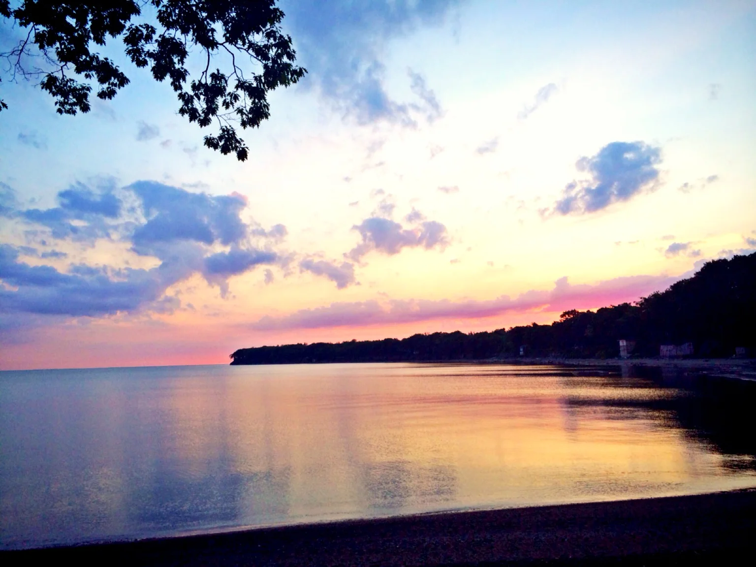 View from Adrian's family home at Lotus Bay in Irving, New York