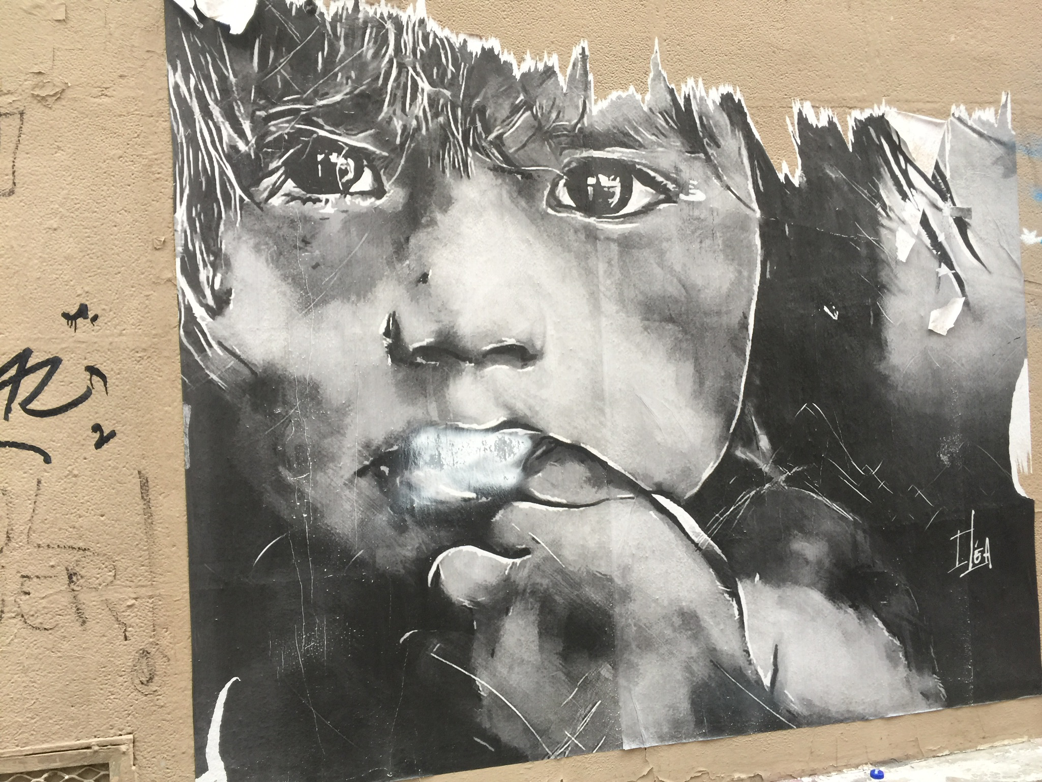 Street art in western Paris.