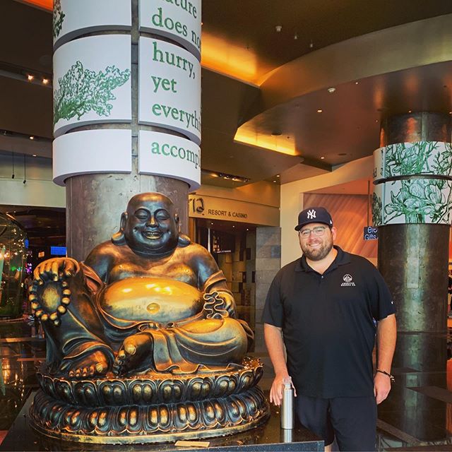 We were in Las Vegas recently and saw this amazing Buddha &mdash; luck was on our side!

#americanbuddha 
#lasvegas 
#buddha 
#buddhas 
#americanbuddhaco 
#vdaralasvegas 
#vdara