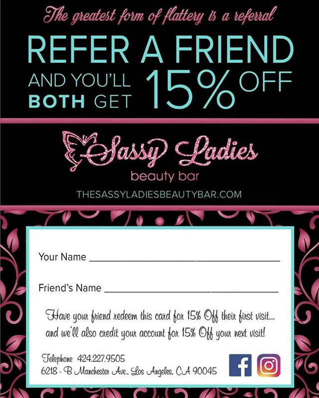 We LOVE referrals!! Tag your friends!! Spread the skincare &amp; waxing love! Refer a friend and you both will receive 15% off. The way we grown our business is from all amazing referrals. #onestopshop #beautybar #skincare #esthetics #brows #browbar 