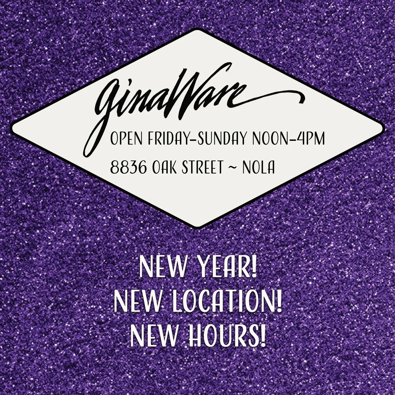 🎉 We are excited to announce our new location 🎉
*8836 Oak Street*
⏰ will open with our new hours ⏰
*Friday-Sunday Noon-4PM*
📆 starting 📆
*Friday, January 2!*

Our first weekend we will have coats, capes and hats galore so you can bundle up and st