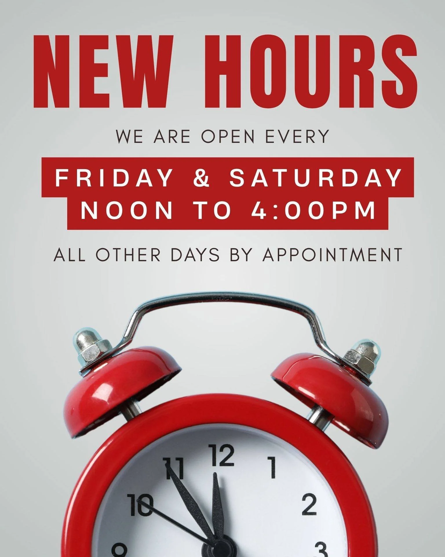 PLEASE NOTE! We will only be open Sundays by appointment only. But we will still open every Friday and Saturday, noon to 4pm. To make an appointment, just call or send Gina a text to set one up (504) 722-0027.

#vintagestyle #vintageshop #vintageclot