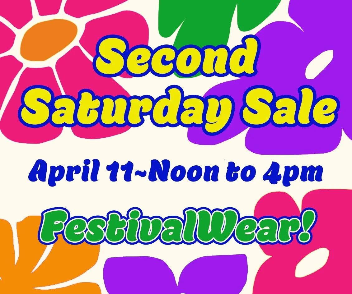 🍤🎶 It's Festing Time! 💃🏻🍺

You are invited to a party once a month on the 2nd Saturday!

April's Sale will feature:
Sundresses
Shorts
Onesies
Men's Tropical Shirts
Sunhats
Men's Guayaberas
JazzFest Wear
 
8836 Oak Street at the River
Saturday, A