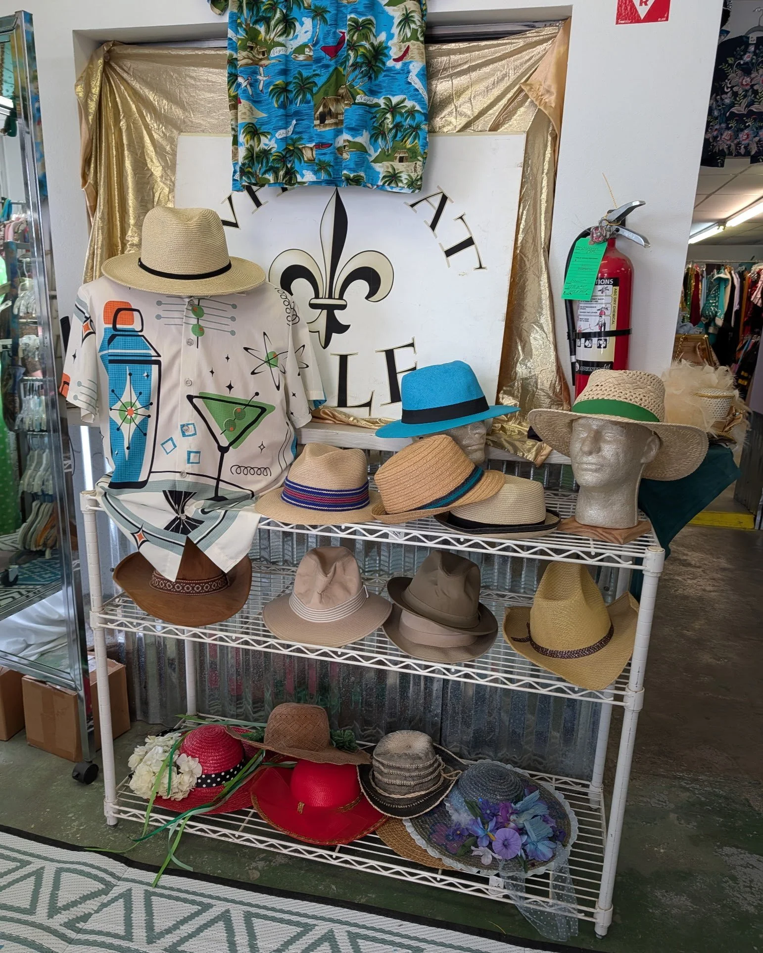 Open today and Saturday, noon until 4pm. Hats, sundresses, shorts, onesies, men's tropical shirts, Guayaberas shirts and JazzFest Wear. Do the Fest in style!

#festivalfashion #festivaloutfit #sundresses