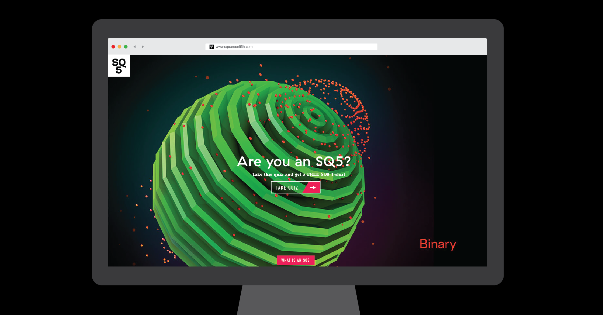  On the microsite (ruSQ5.com), potential tenants found out once and for all whether they were SQ5 material—and got sorted into the right tribe to match who they are at their core. 