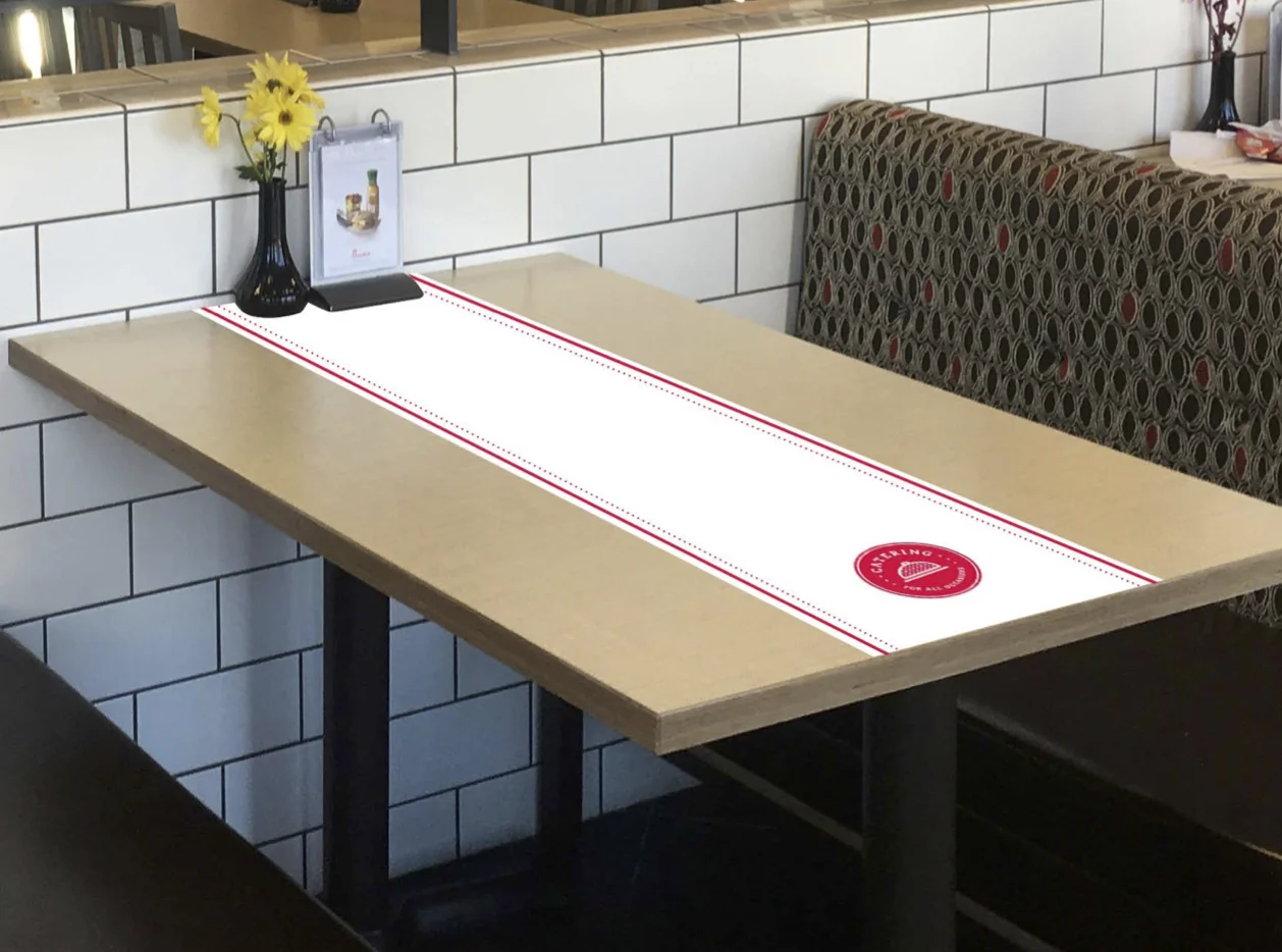  In-restaurant Catering for All Occasions table runner 