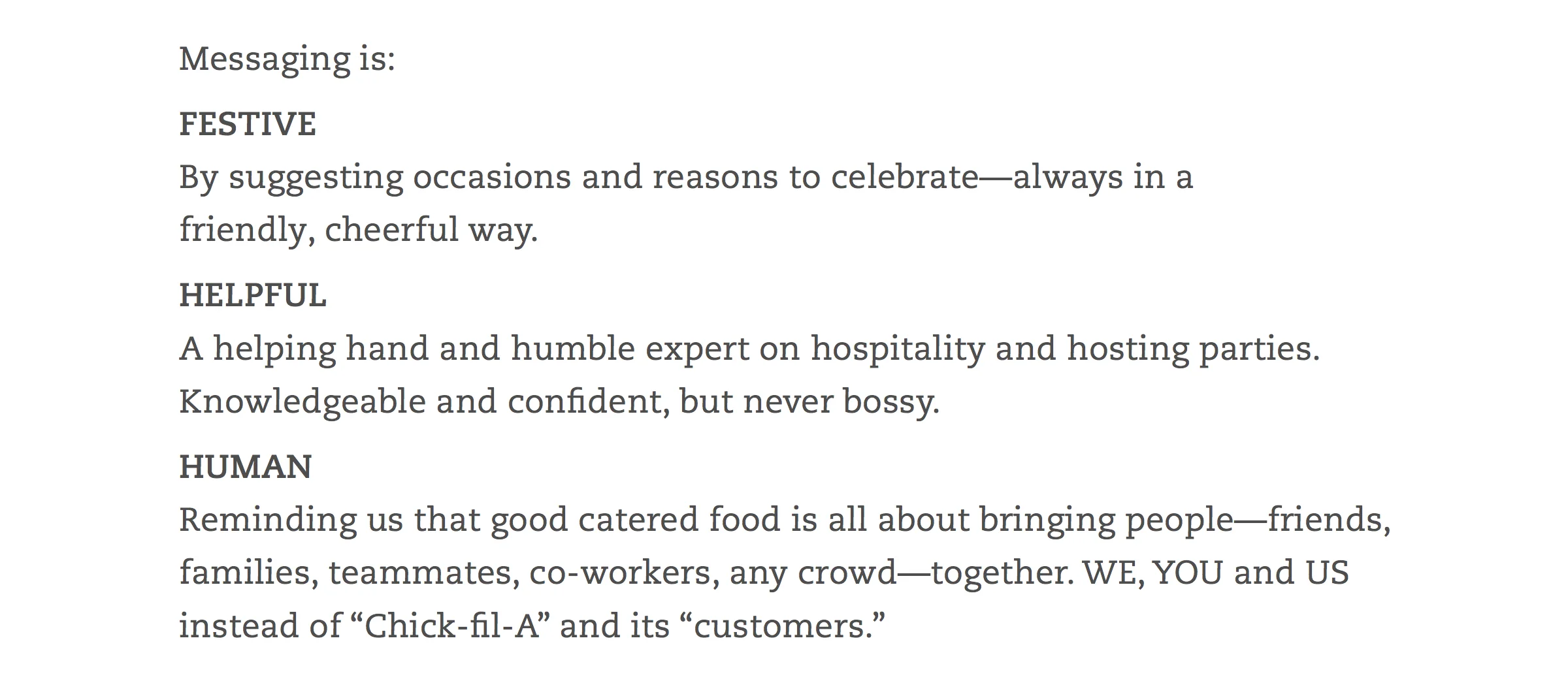  Strategy for a Chick-fil-A Catering test campaign 