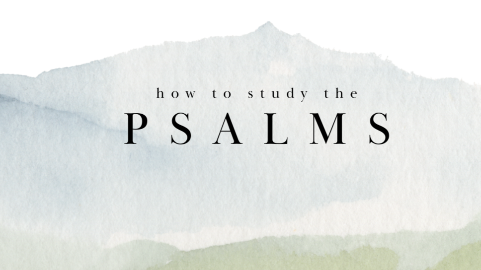 Women's Spring Bible Study: How to Study The Psalms