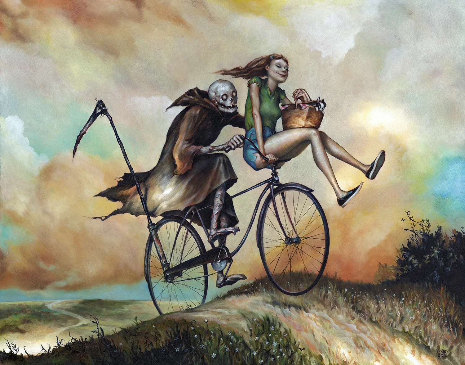 "JOYRIDE TO NETTLES SUMMIT" 16X205" Oil on Panel 2012