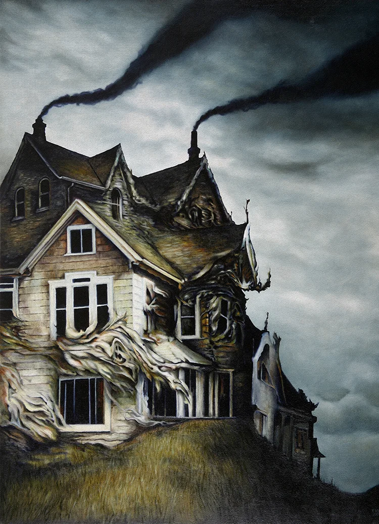 "SEPARATE LIVES" 24X32" Oil on Wood. 2007