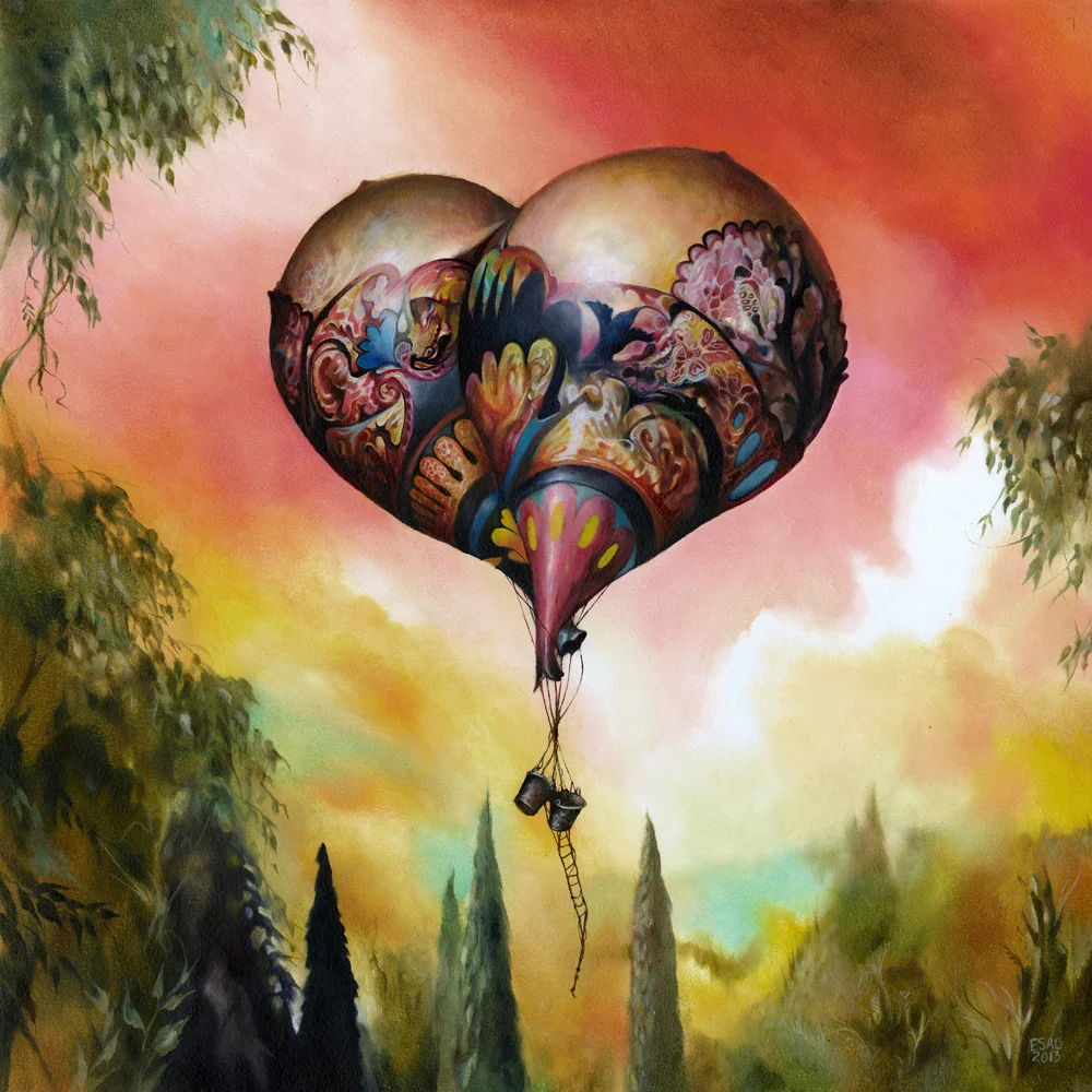"DANGLING CONVERSATION" 16X16" Oil on Panel. 2013