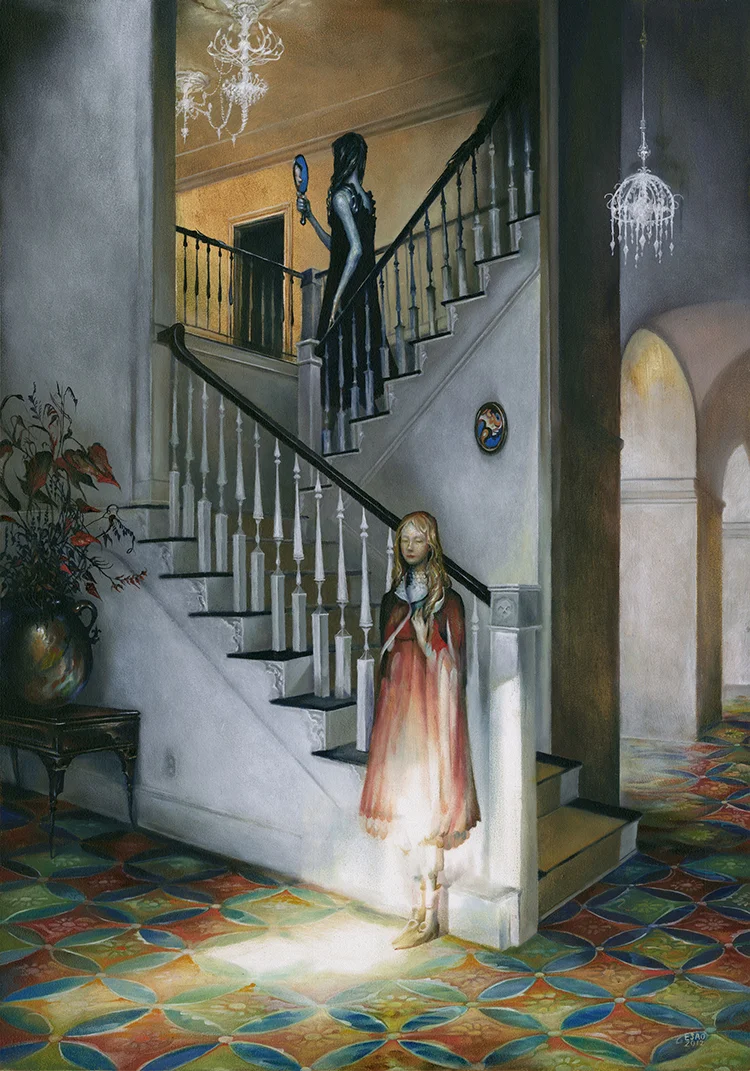 "REFLECTIONS" 14X20" Oil on Wood. 2012