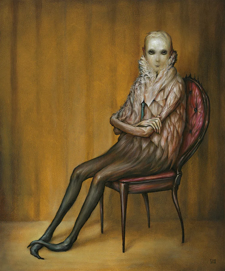 "MEIGH" 20X24" Oil on Wood. 2010