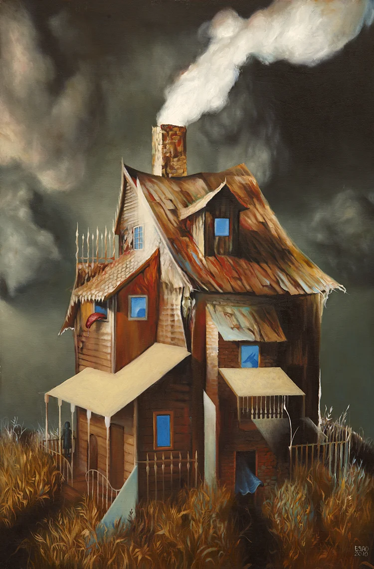 "NOOK'S OUTPOST" 20X30" Oil on Wood. 2010