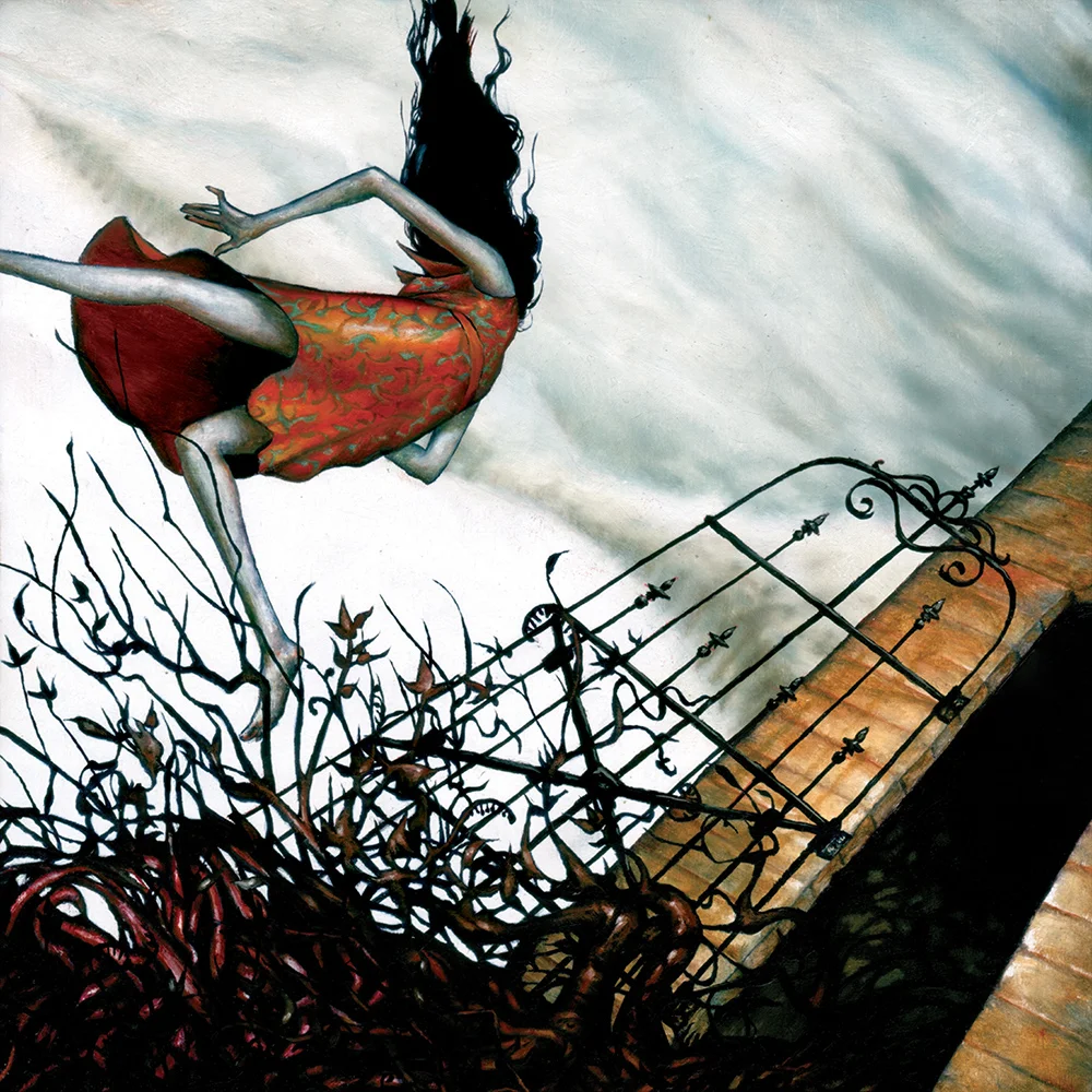 "JUTURNA" 8X8" Oil on Wood. 2004