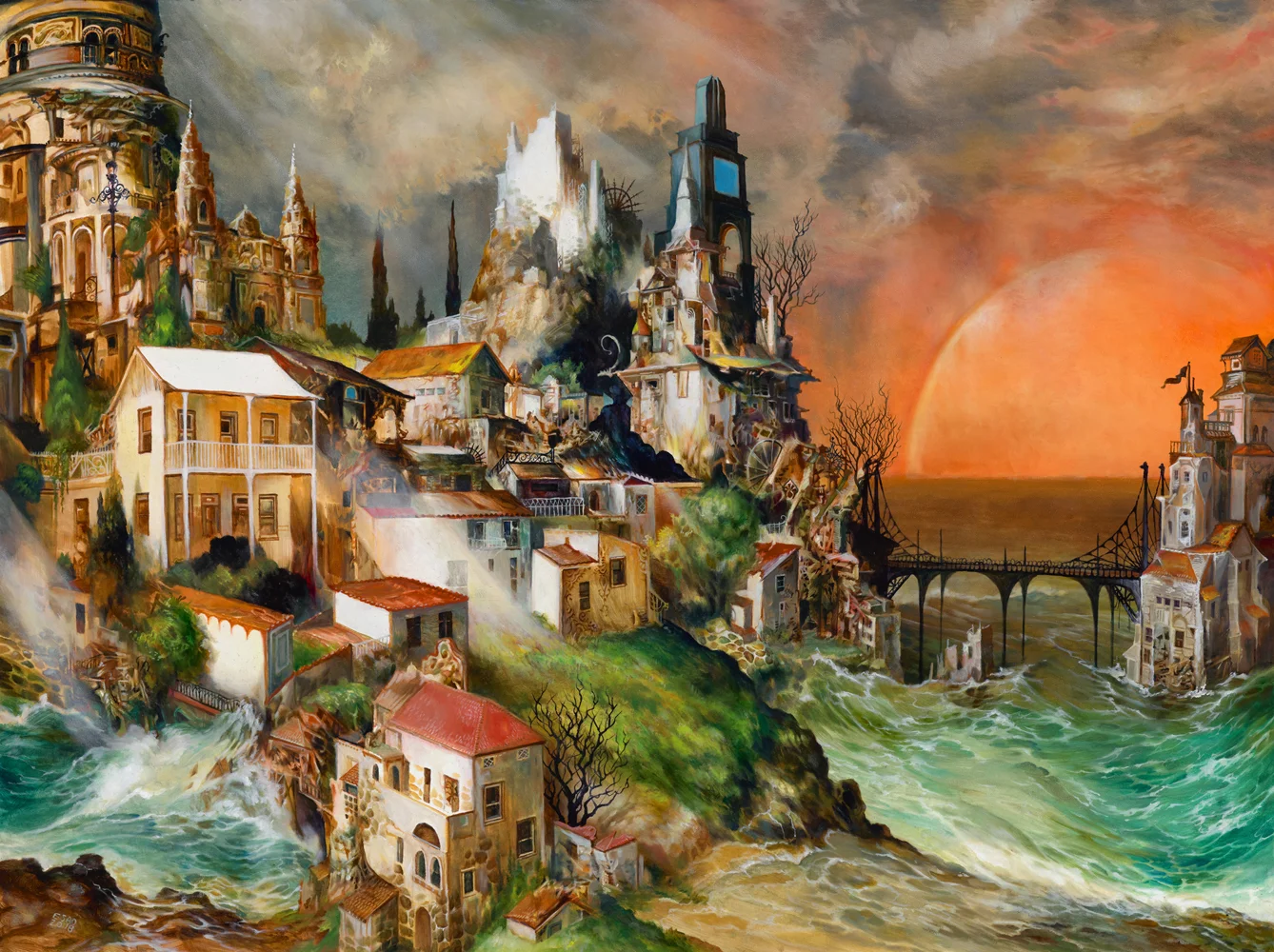 "PROMONTORY" 18"X24" Oil on Wood. 2018