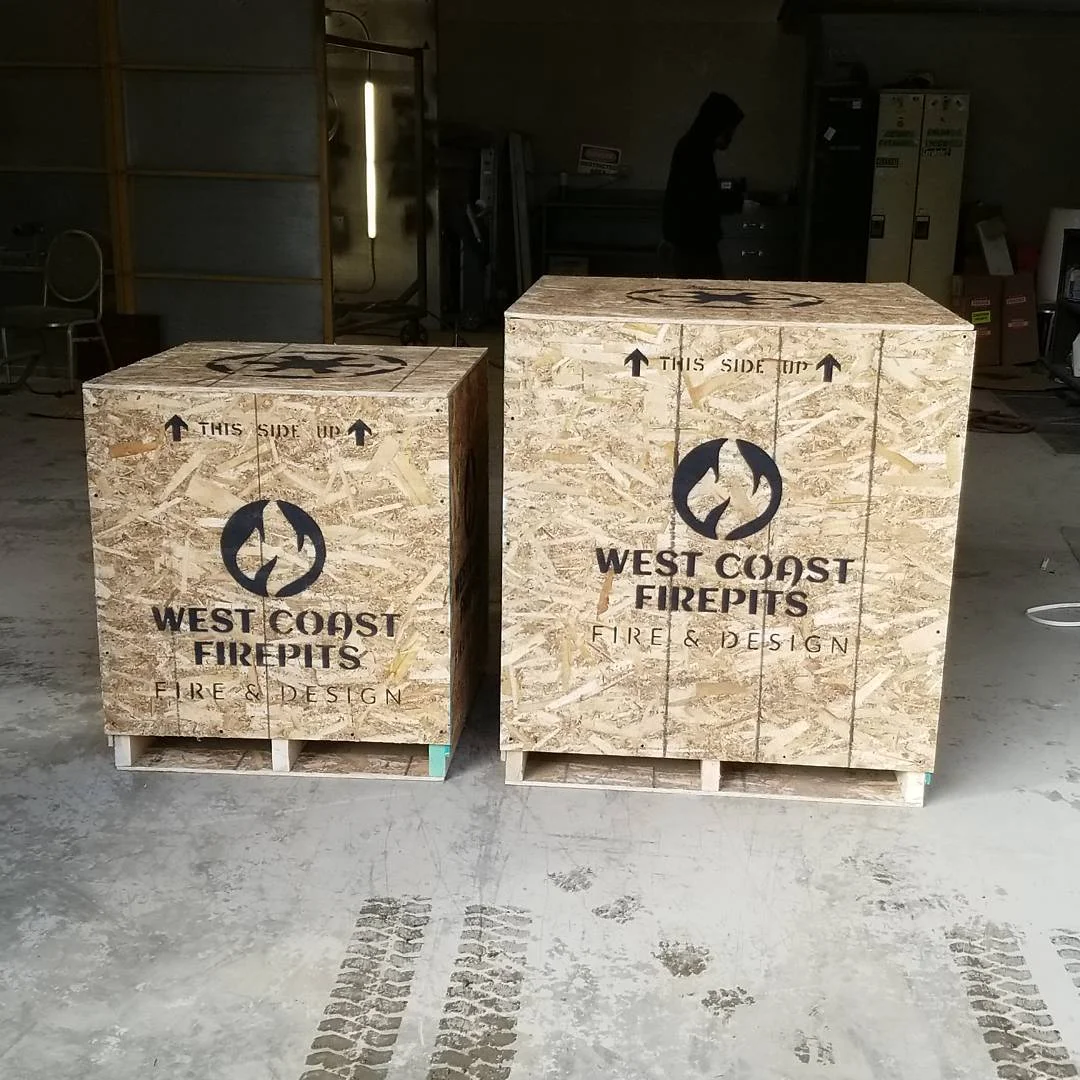 30" and 37" crated fire pits