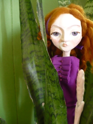One of my mama's beautiful, handmade dolls. 
