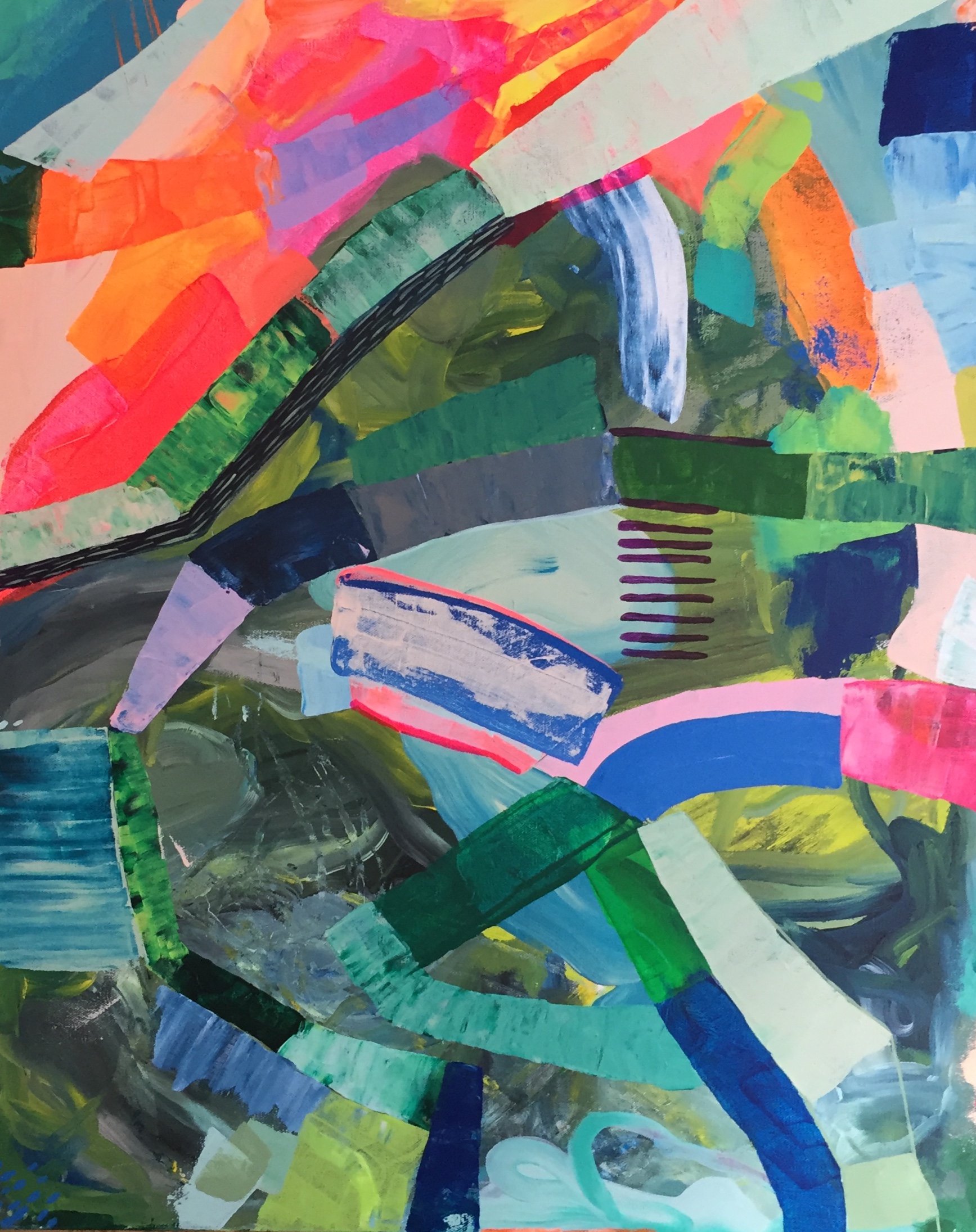 This Is the piece I didn’t in last year’s challenge. I will be painting over most of it within the next 100 days. 