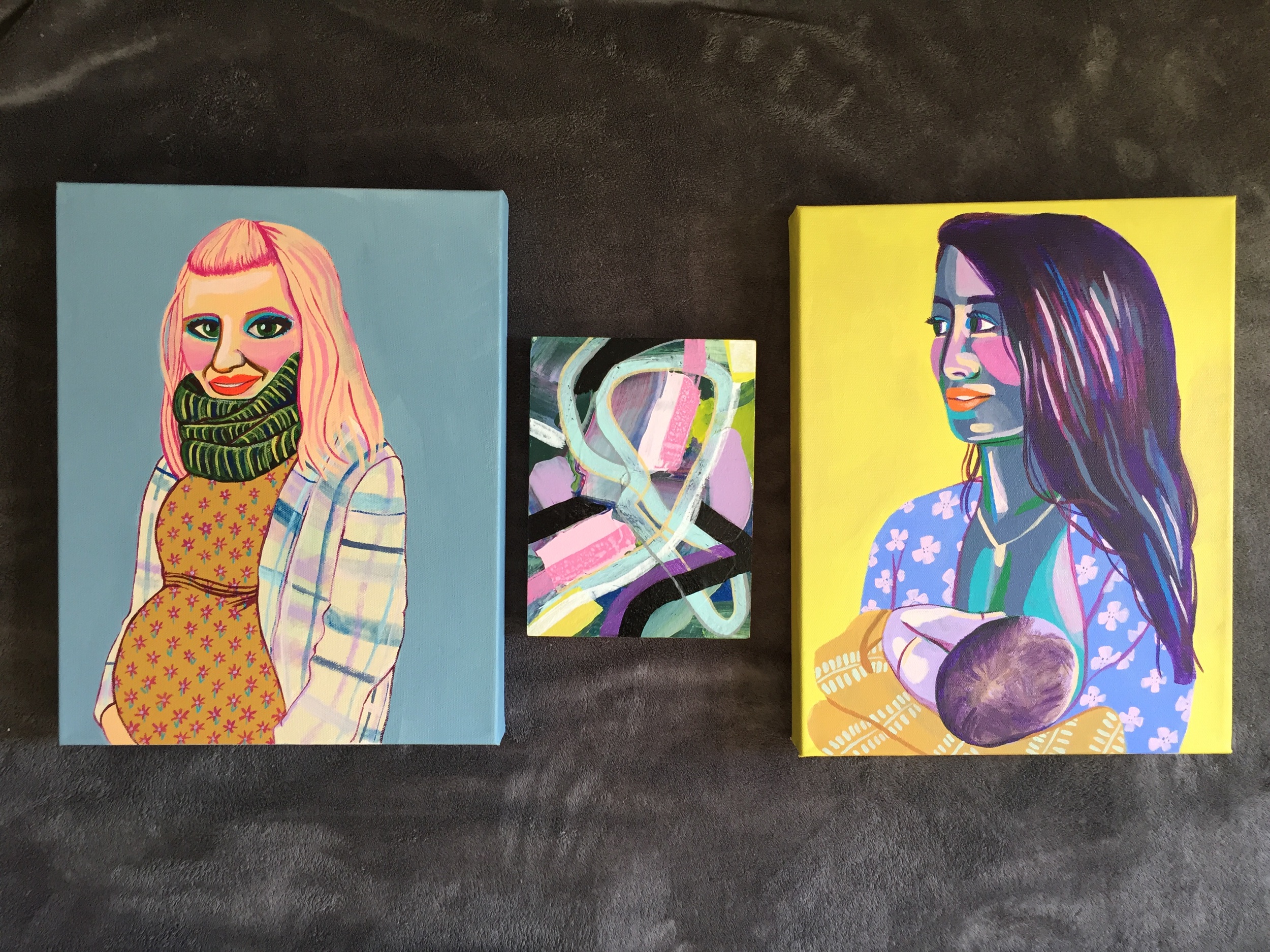 If I wanted to do two mama portraits.