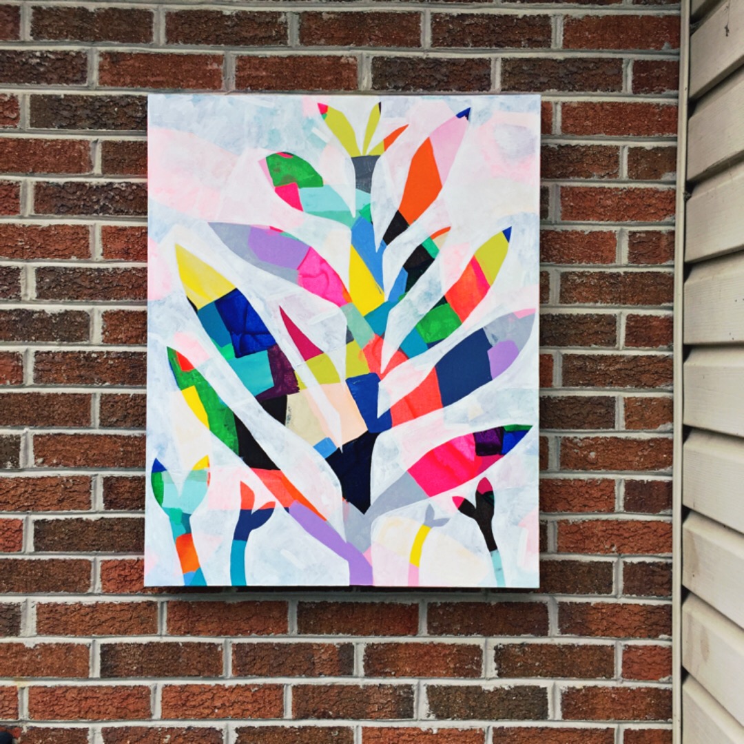 The ‘after’ of another painting that was lingering around the house for a year untouched.