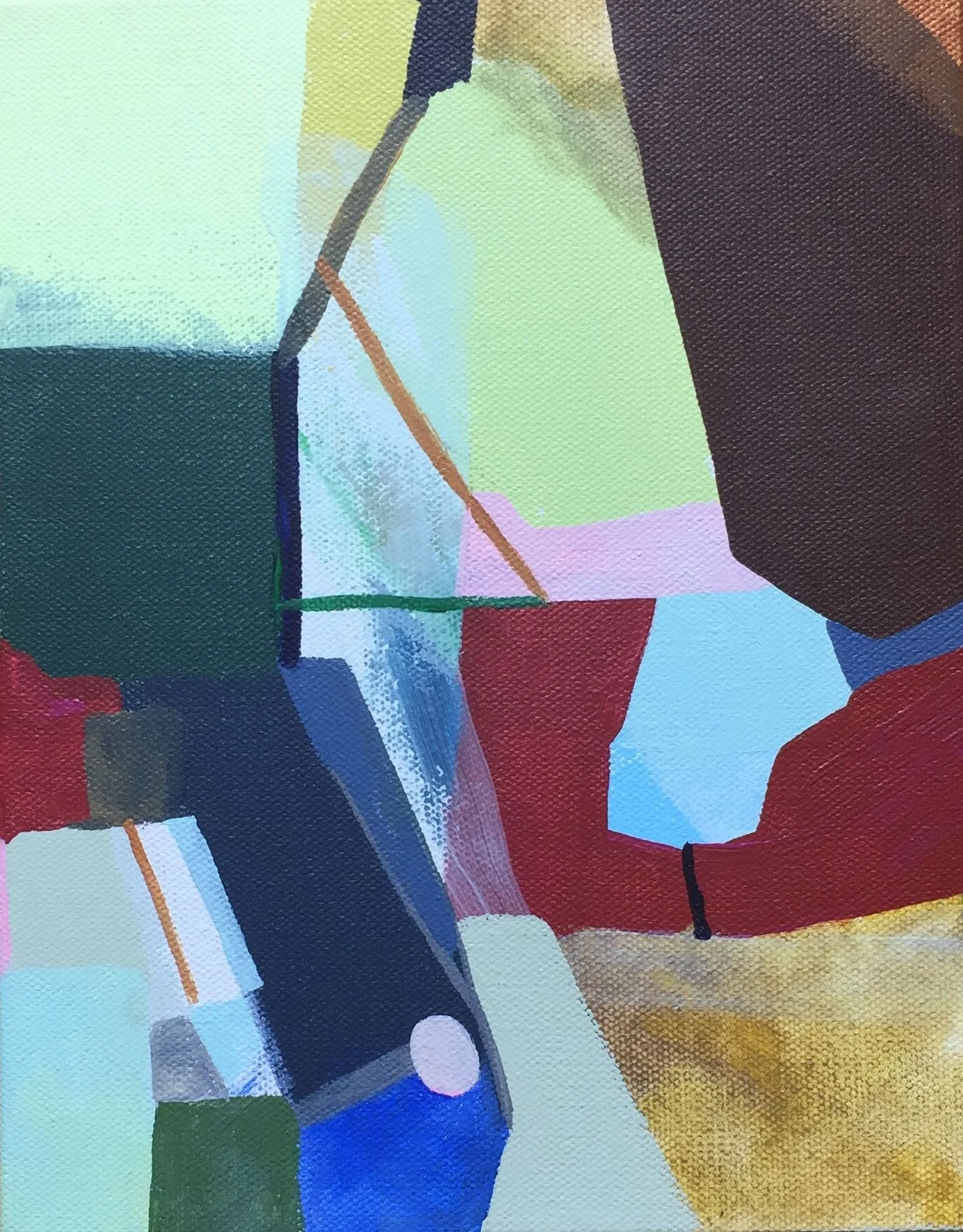 End of the Day original painting by June Jewell 8"x10" acrylic on canvas