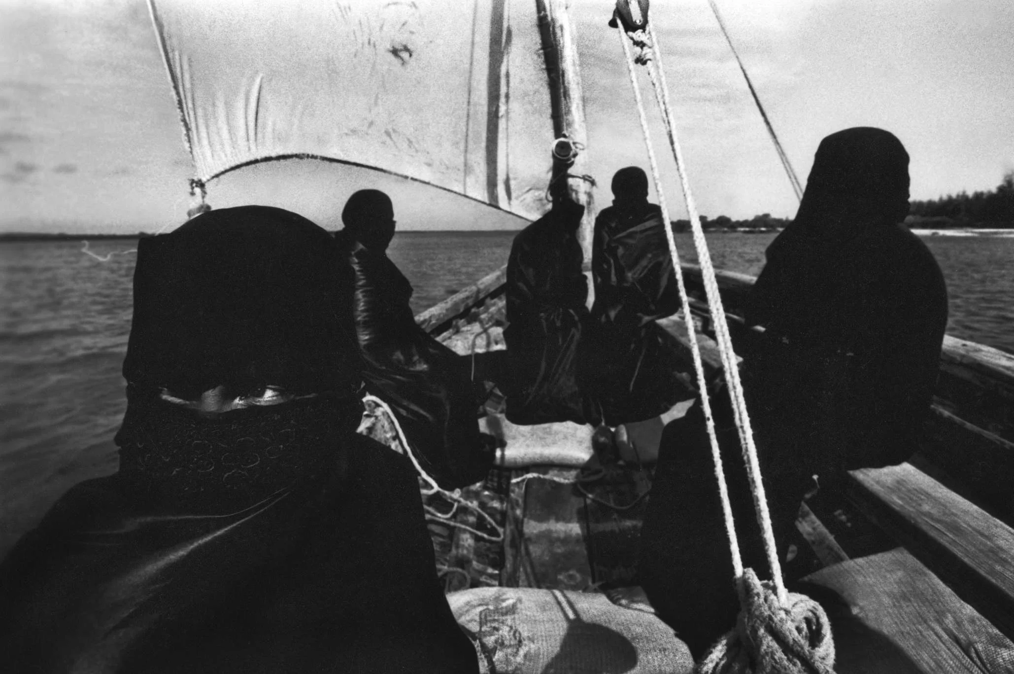 Inter-island taxi. Off the coast of Mombasa, Kenya. 1999