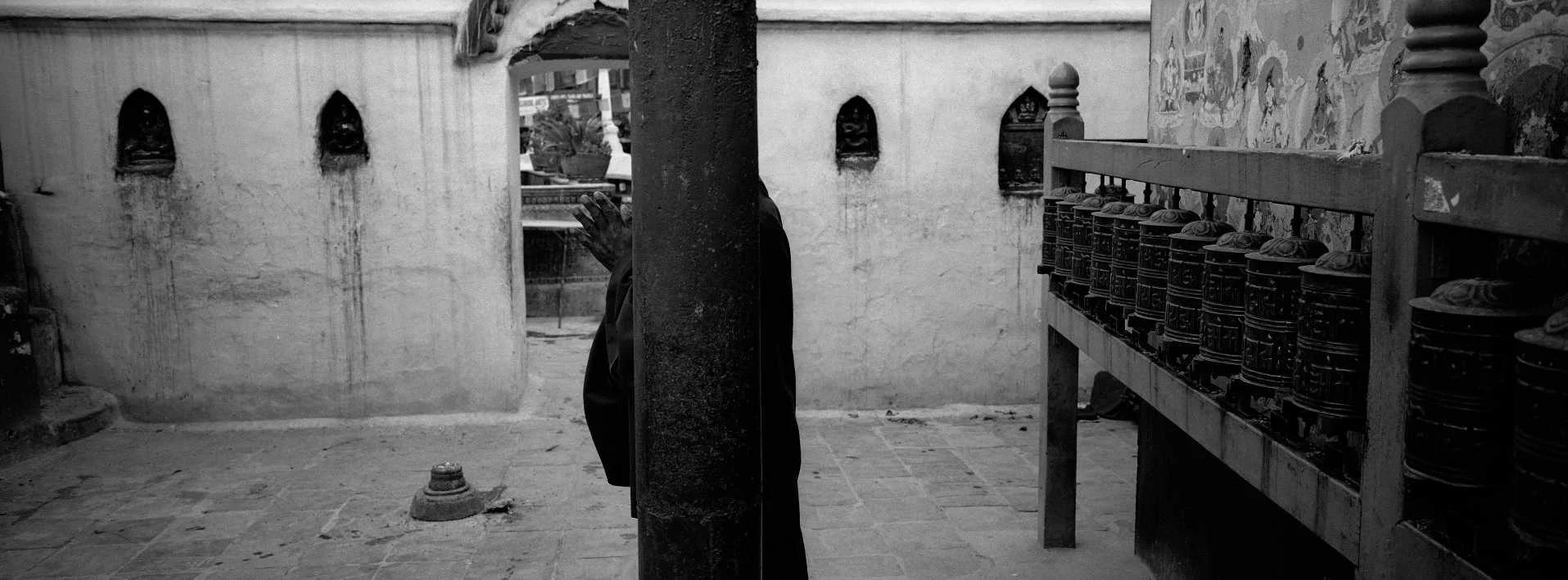 Monk, In Prayer, Kathmandu.