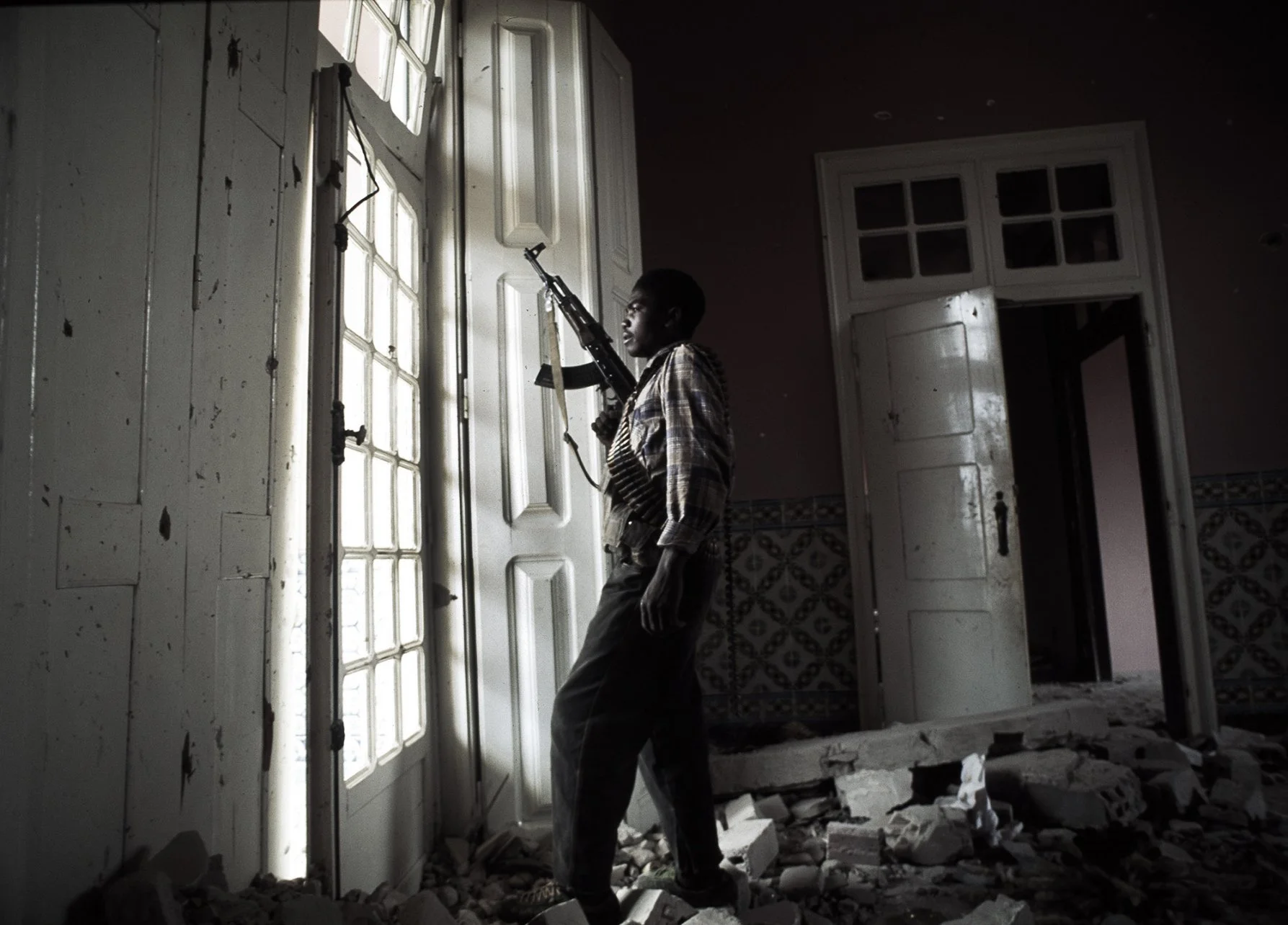 "Ceasefire" Angola's brutal civil war. Quito, Angola 1993