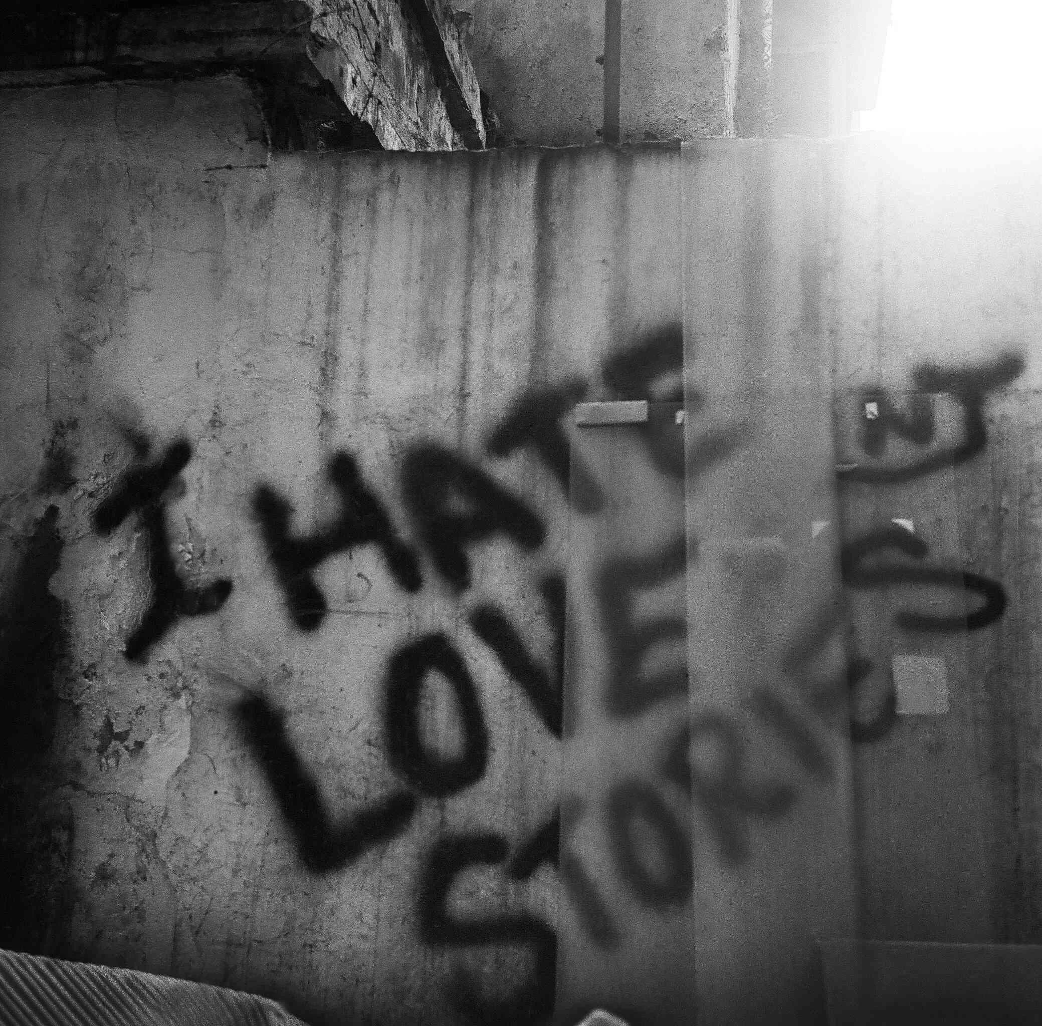 Graffiti, alleyway Chungking mansions. Hong Kong. 2015