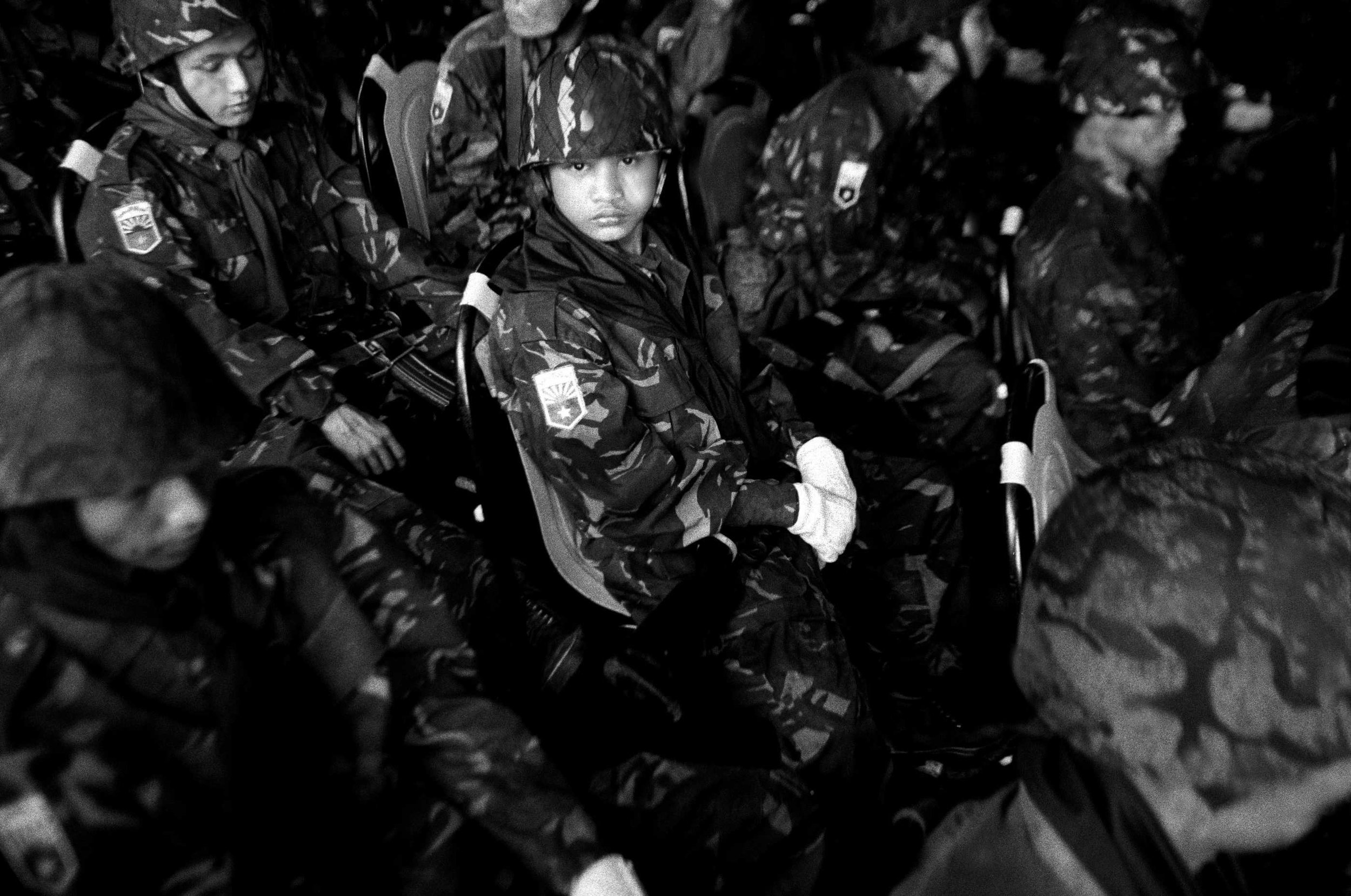  Too young to go to war.&nbsp;&nbsp;The KNLA have been in armed resistance against the Burmese junta for nearly fifty years outside Mae Sot, 2006 